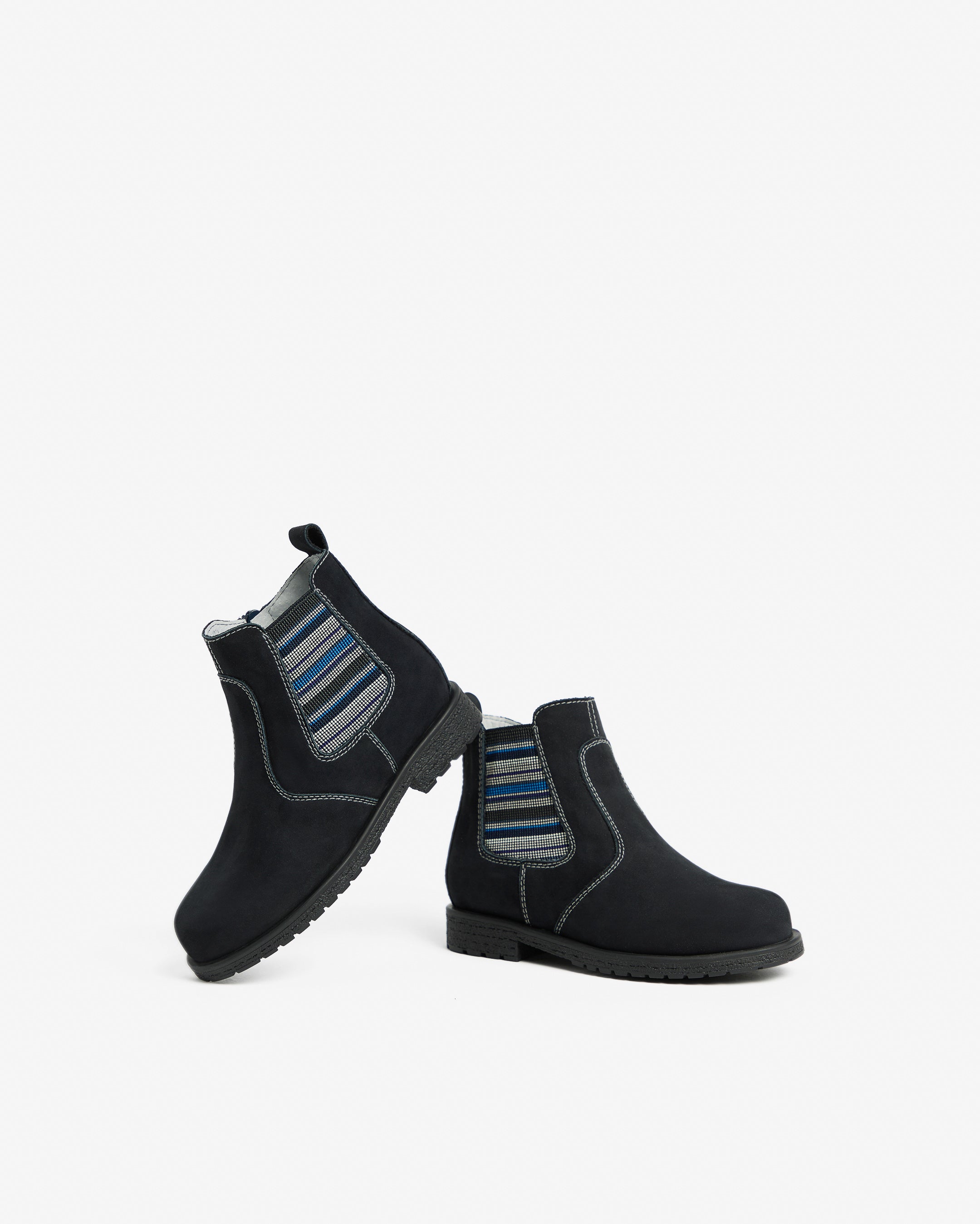 NeroGiardini Bottines Junior bottine garçon cuir velours