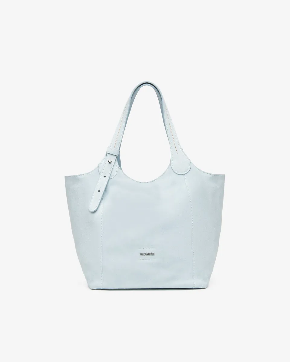 NeroGiardini Cabas Femme Cuir Velours Épaule