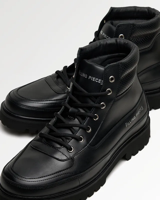 Filling Pieces Mountain Boot Peak Line boots cuir noir