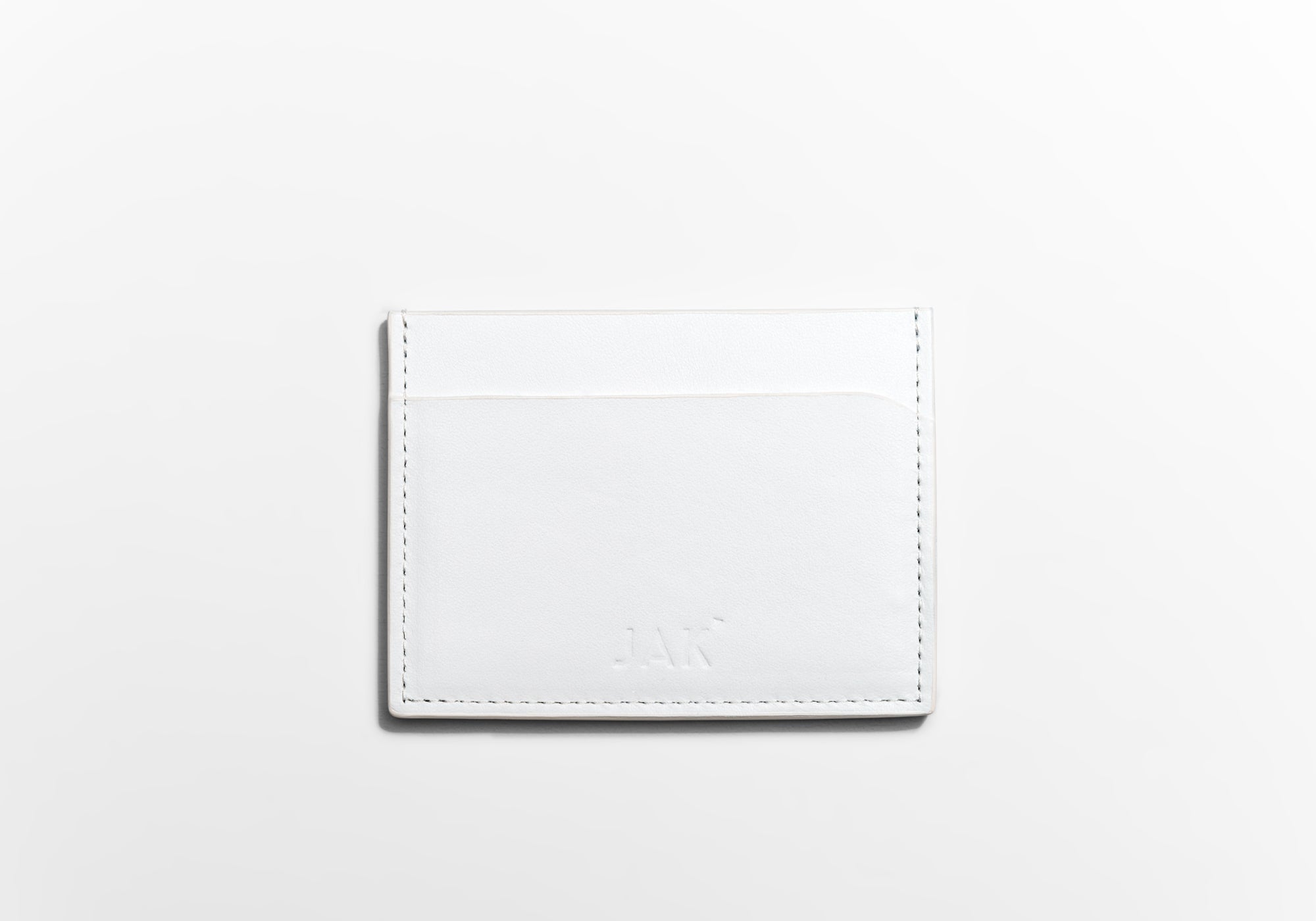 JAK CH01 White porte-cartes cuir blanc