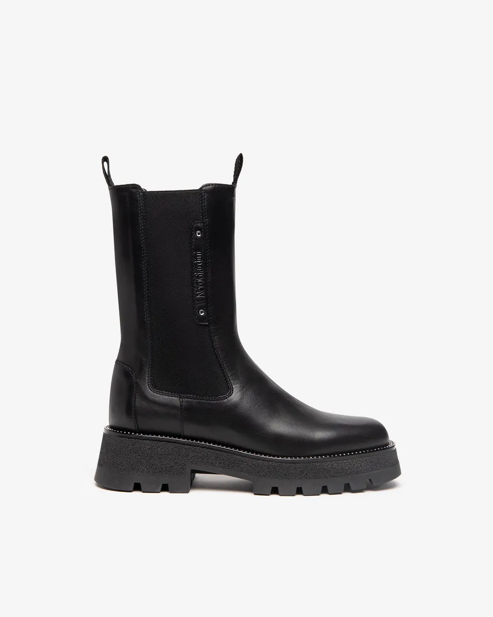 NeroGiardini Bottines Chelsea bottines cuir femme hiver