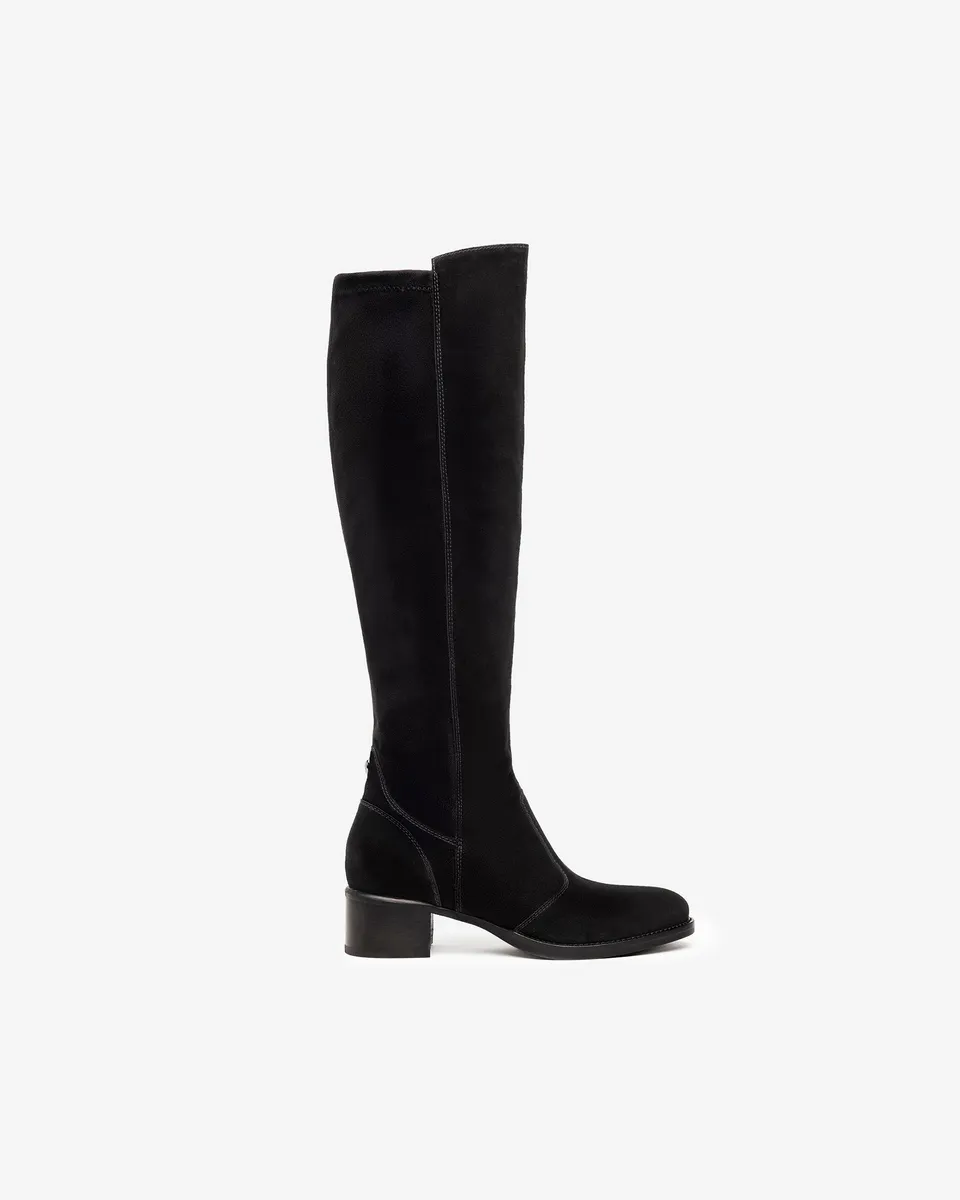 NeroGiardini Bottes Femme Velours Botte Hiver Confort
