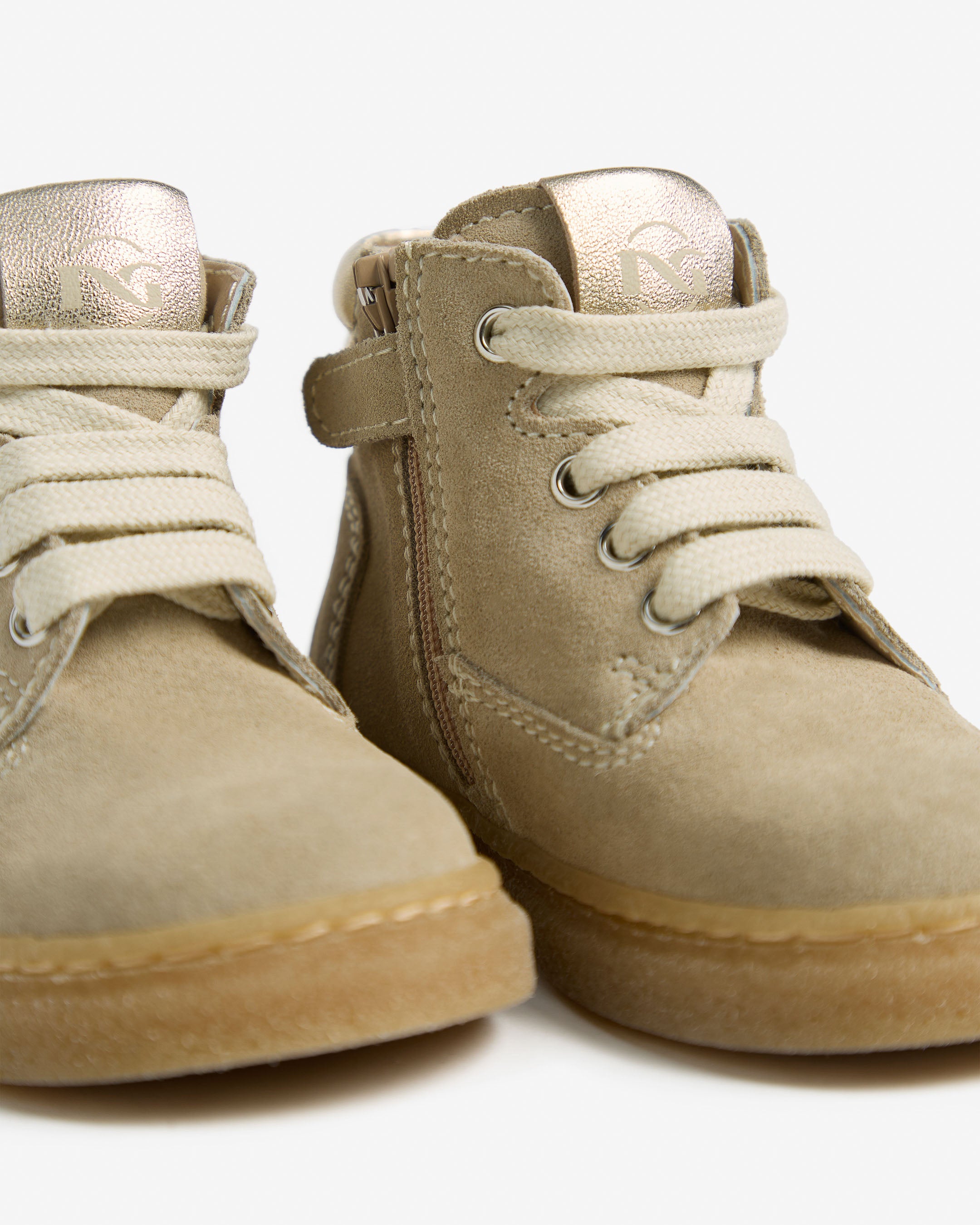 Nerogiardini Bottines Fille Junior Cuir Velours Légères