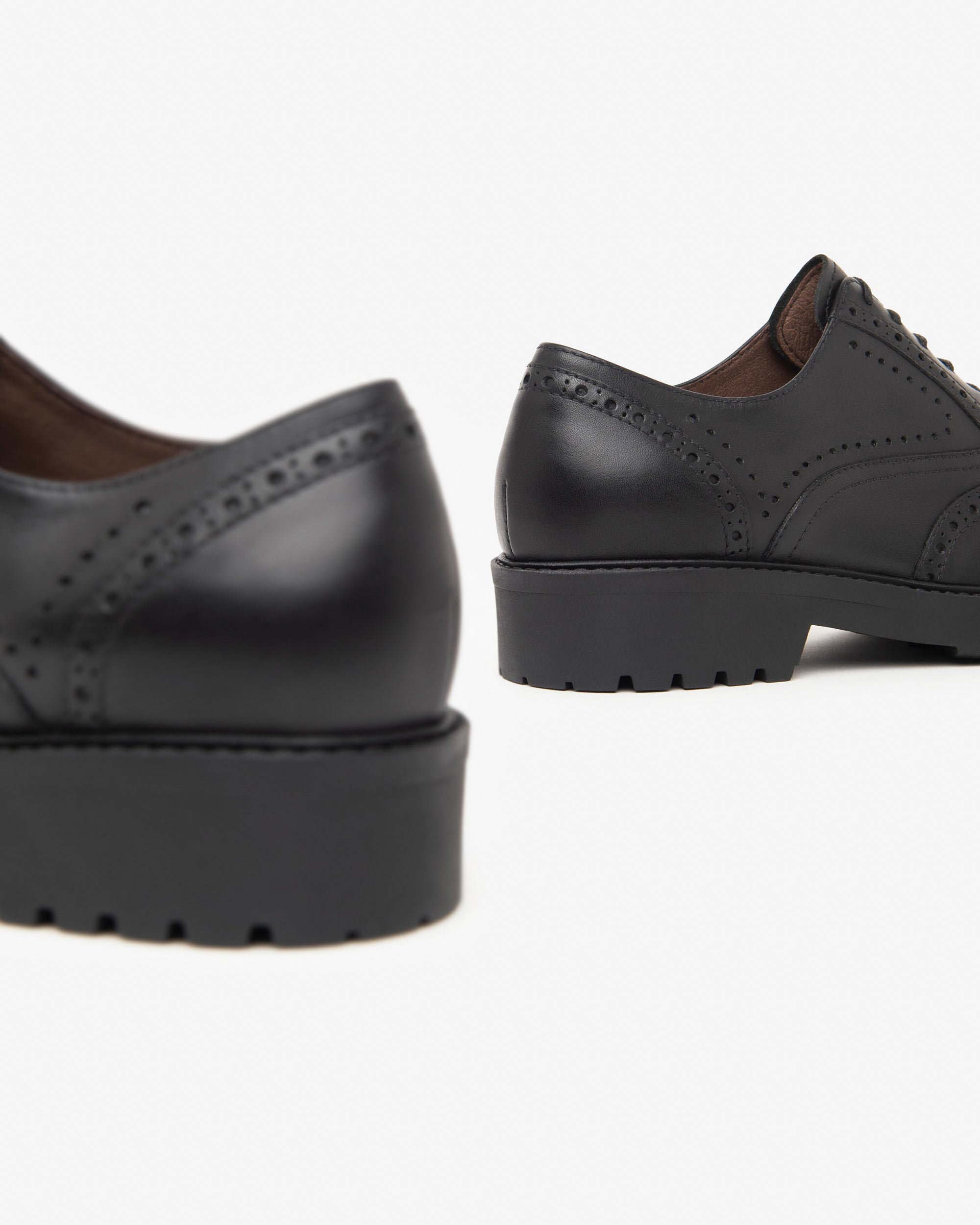 NeroGiardini Chaussures Lacets Femme Cuir Brogue 35mm