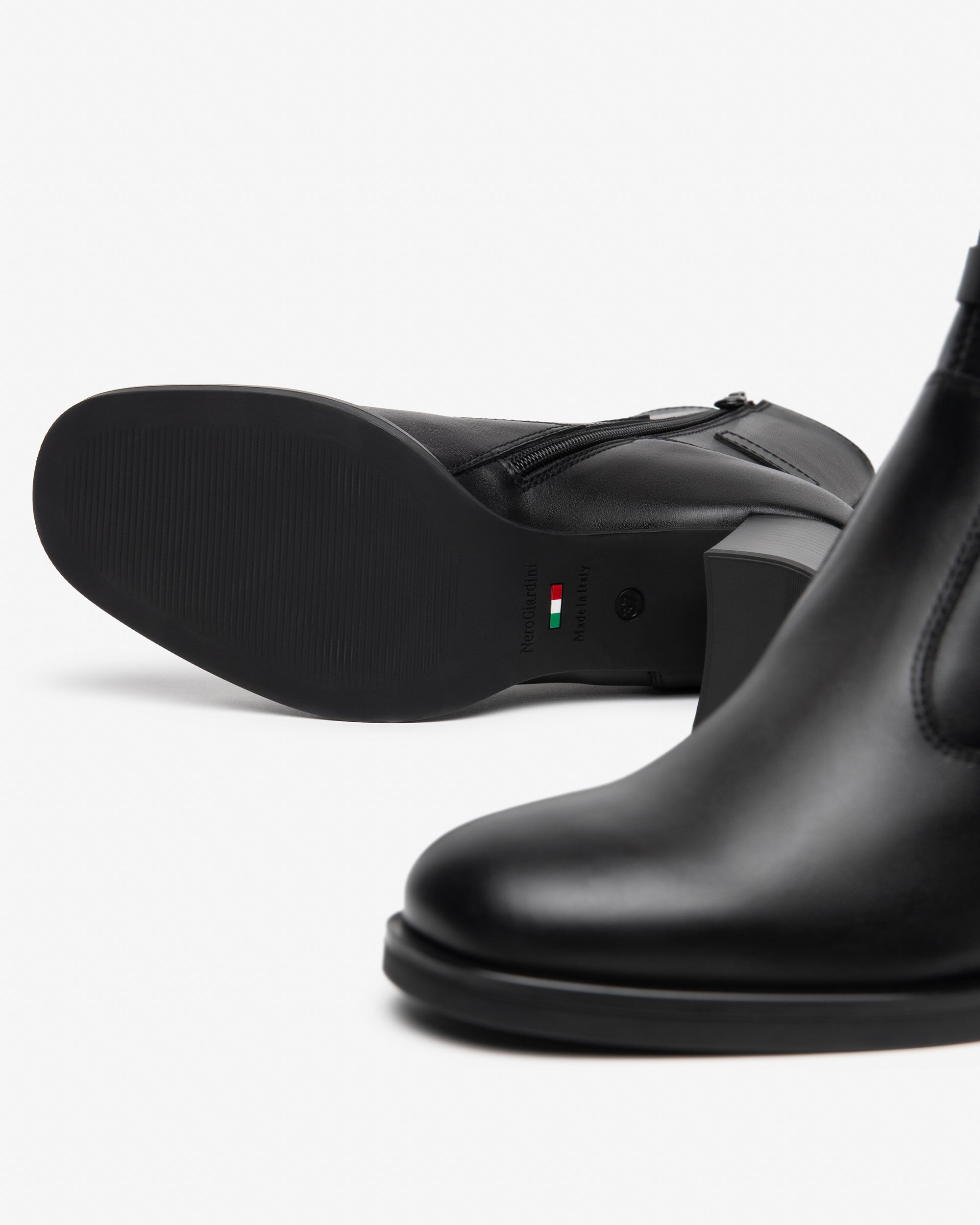 NeroGiardini Bottines Femme Cuir Daim Talon 75 mm