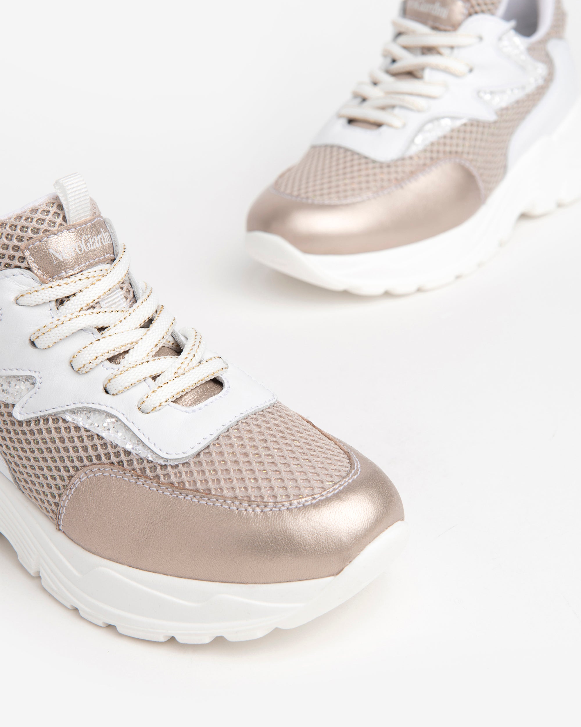 NeroGiardini Sneakers Teens sneakers fille cuir toile pailleté
