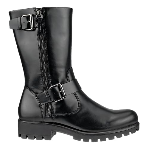 Ecco Modtray Boots Femme 35 EU Noir Cuir Motarde