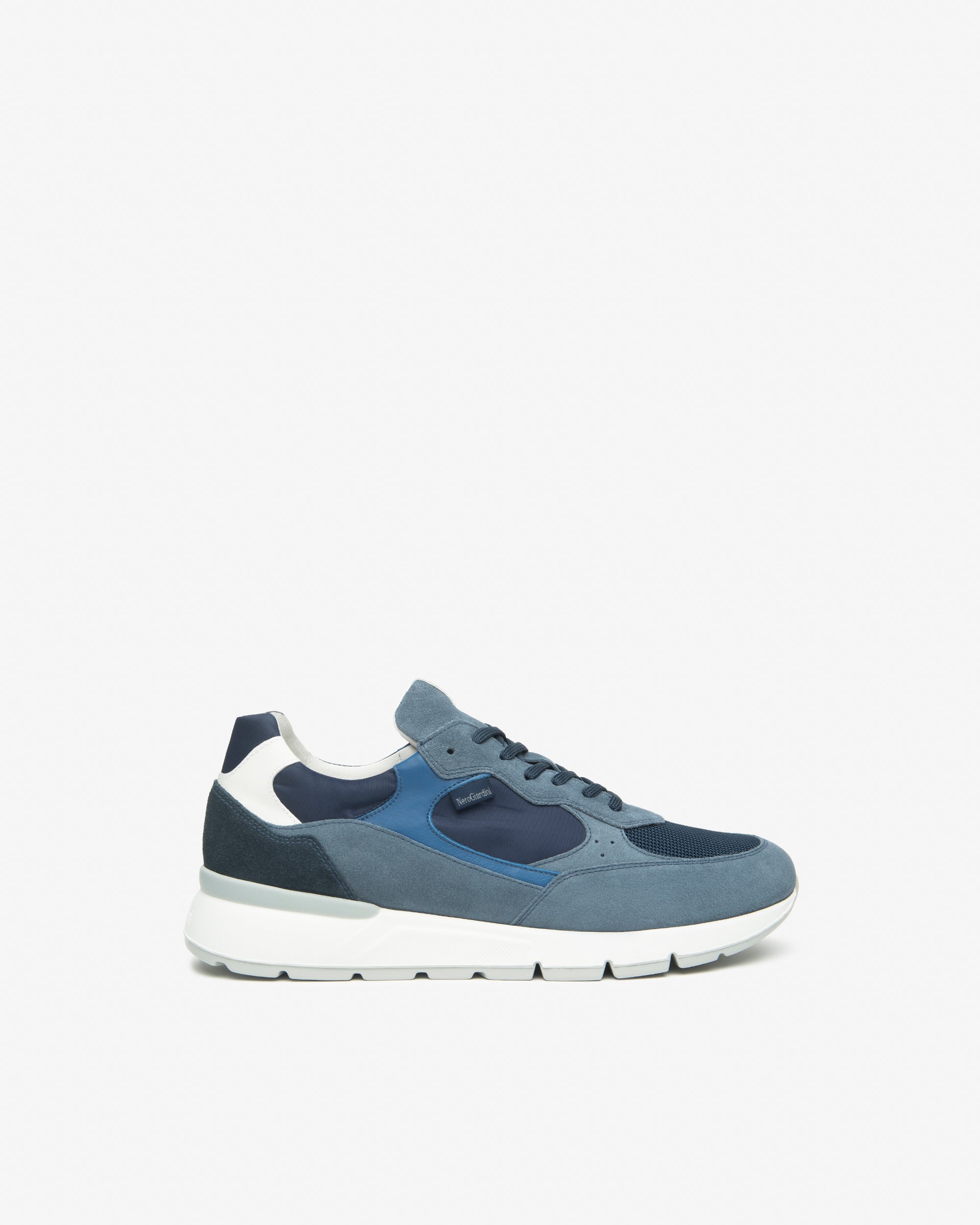 NeroGiardini Sneakers Homme Cuir Toile Memory Confort