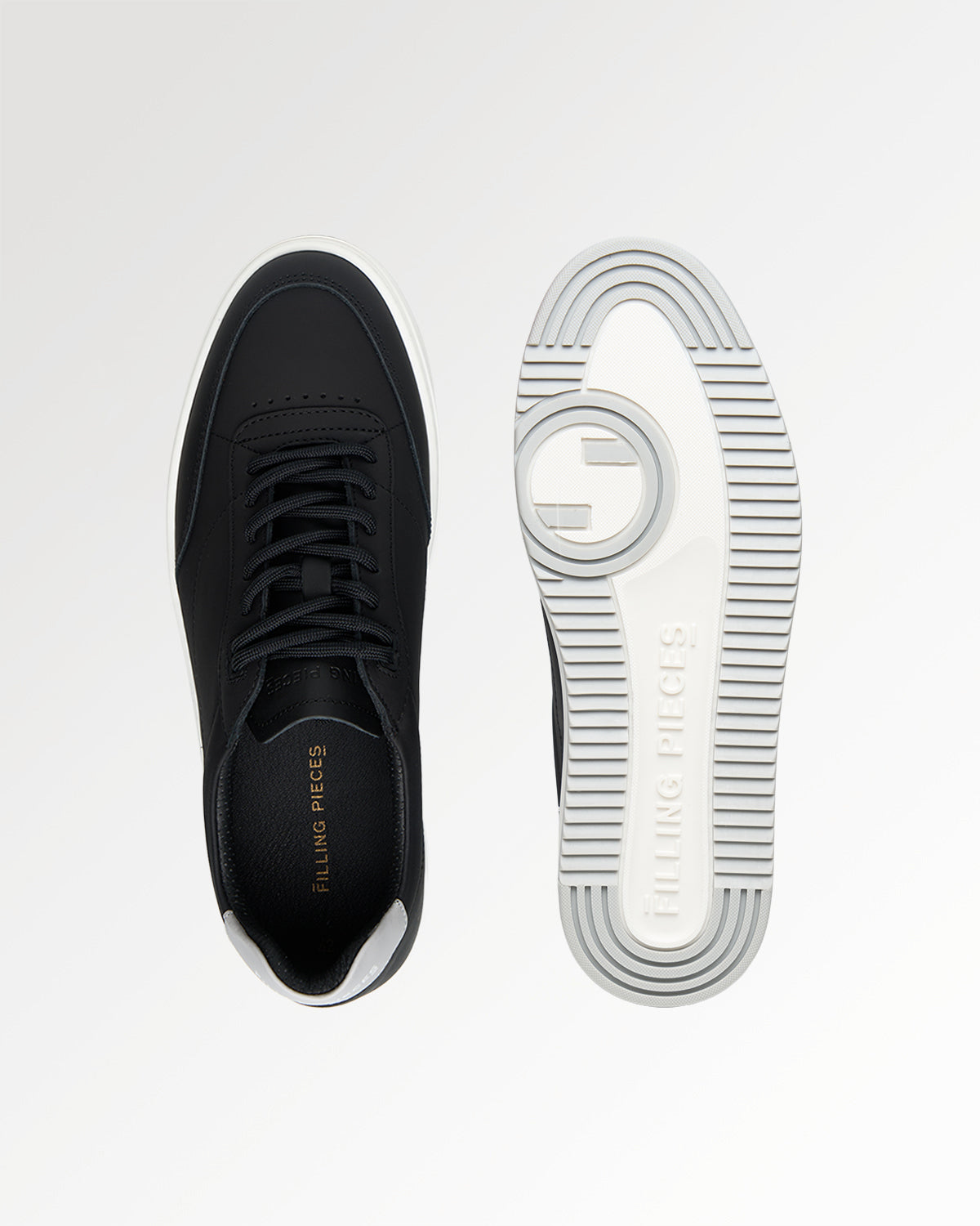 Filling Pieces Mondo Trim Sneakers Cuir Noir Homme 42