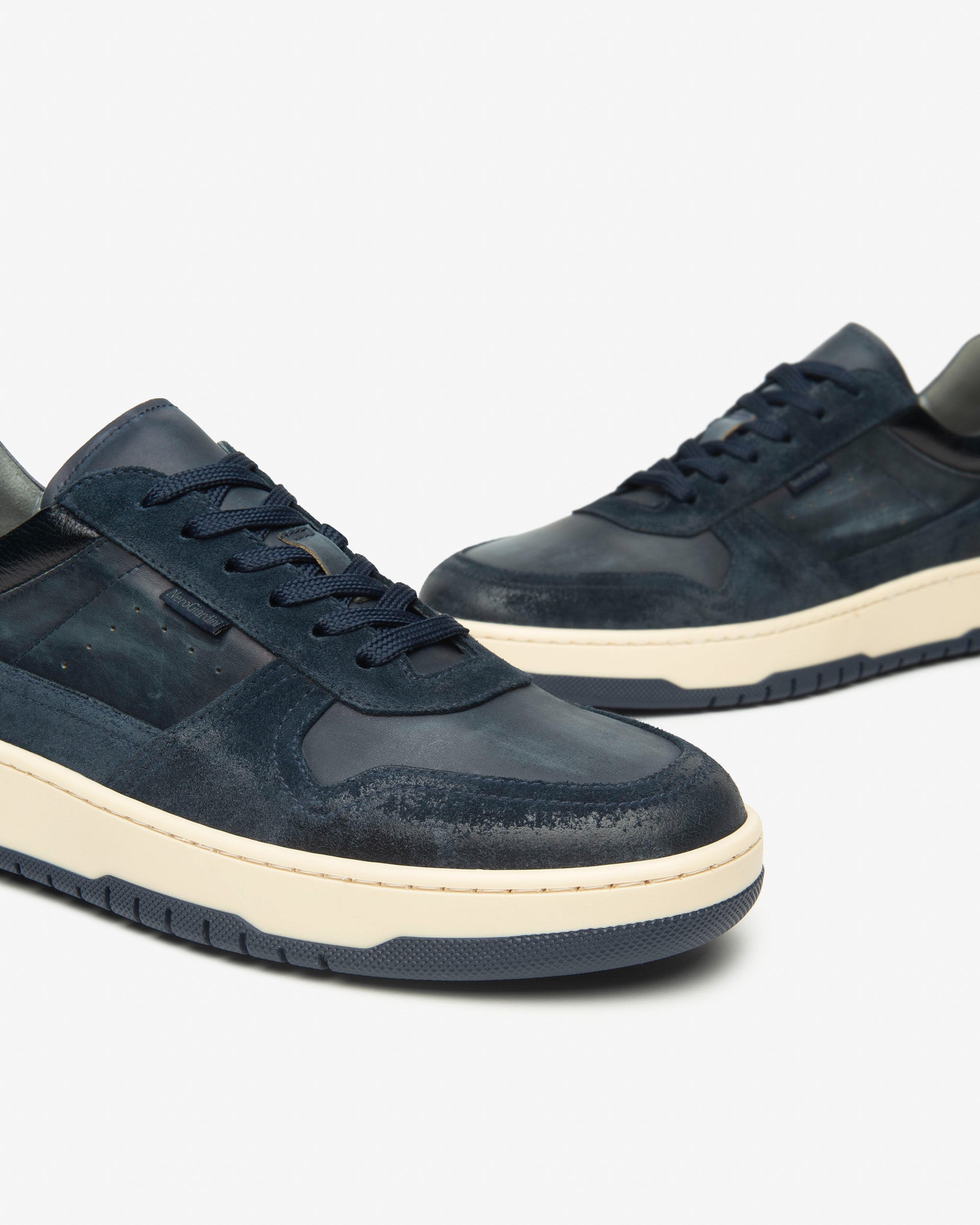 Nerogiardini Sneakers Cuir Velours Homme Baskets Hiver