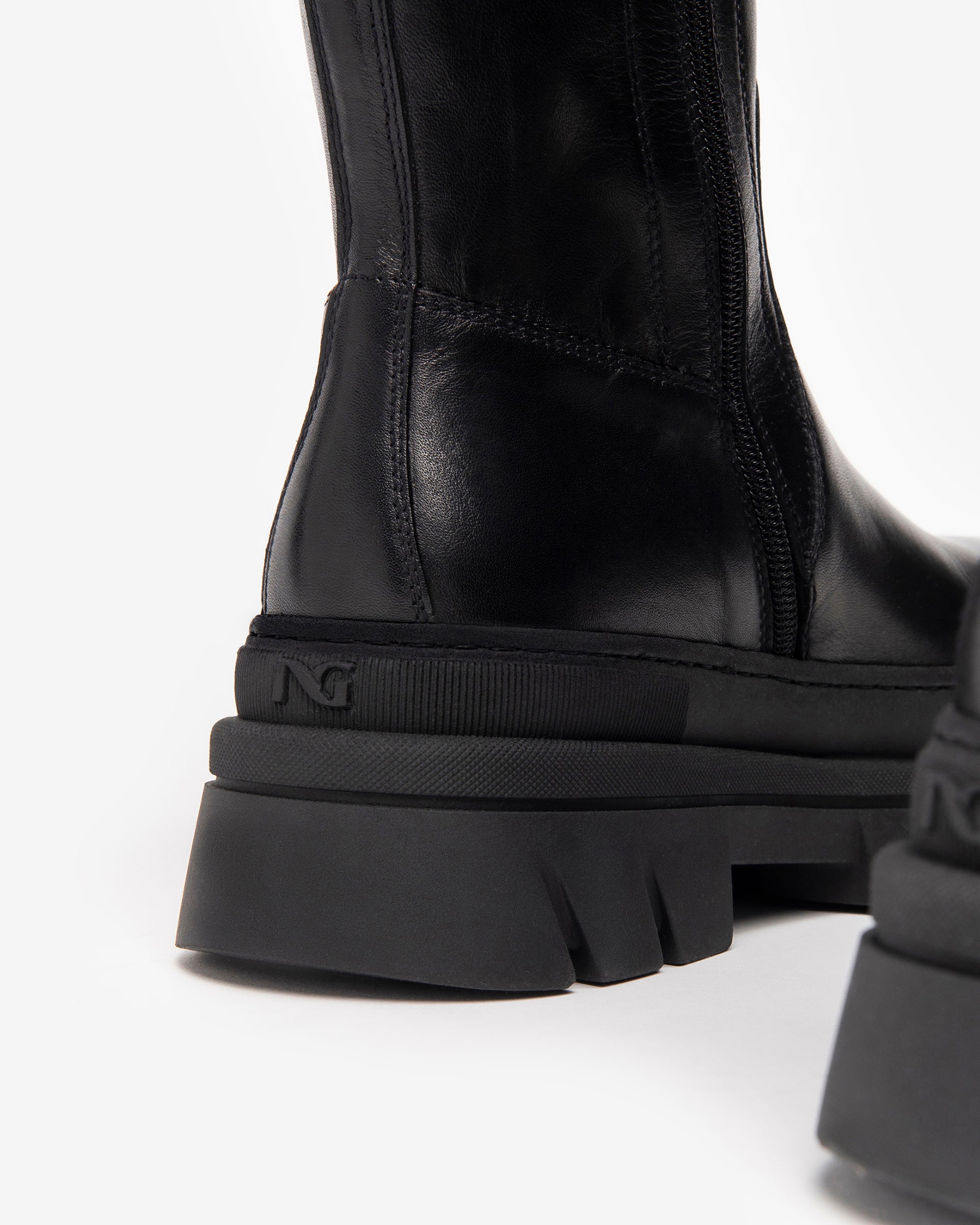 NeroGiardini Bottes Femme Cuir Combat Boots Pointure 38