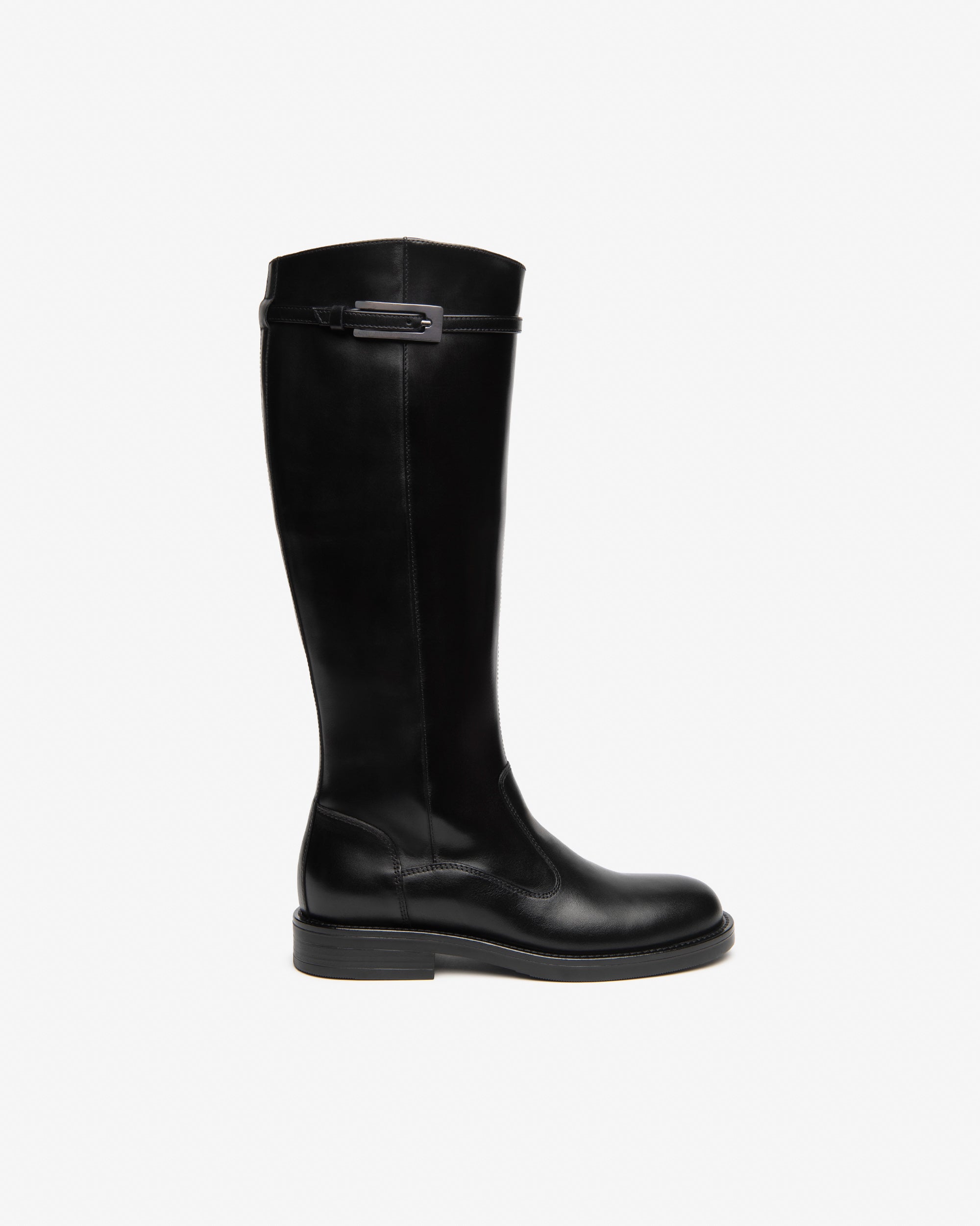 NeroGiardini Bottes Femme Cuir Haute Talon Bloc 35-41