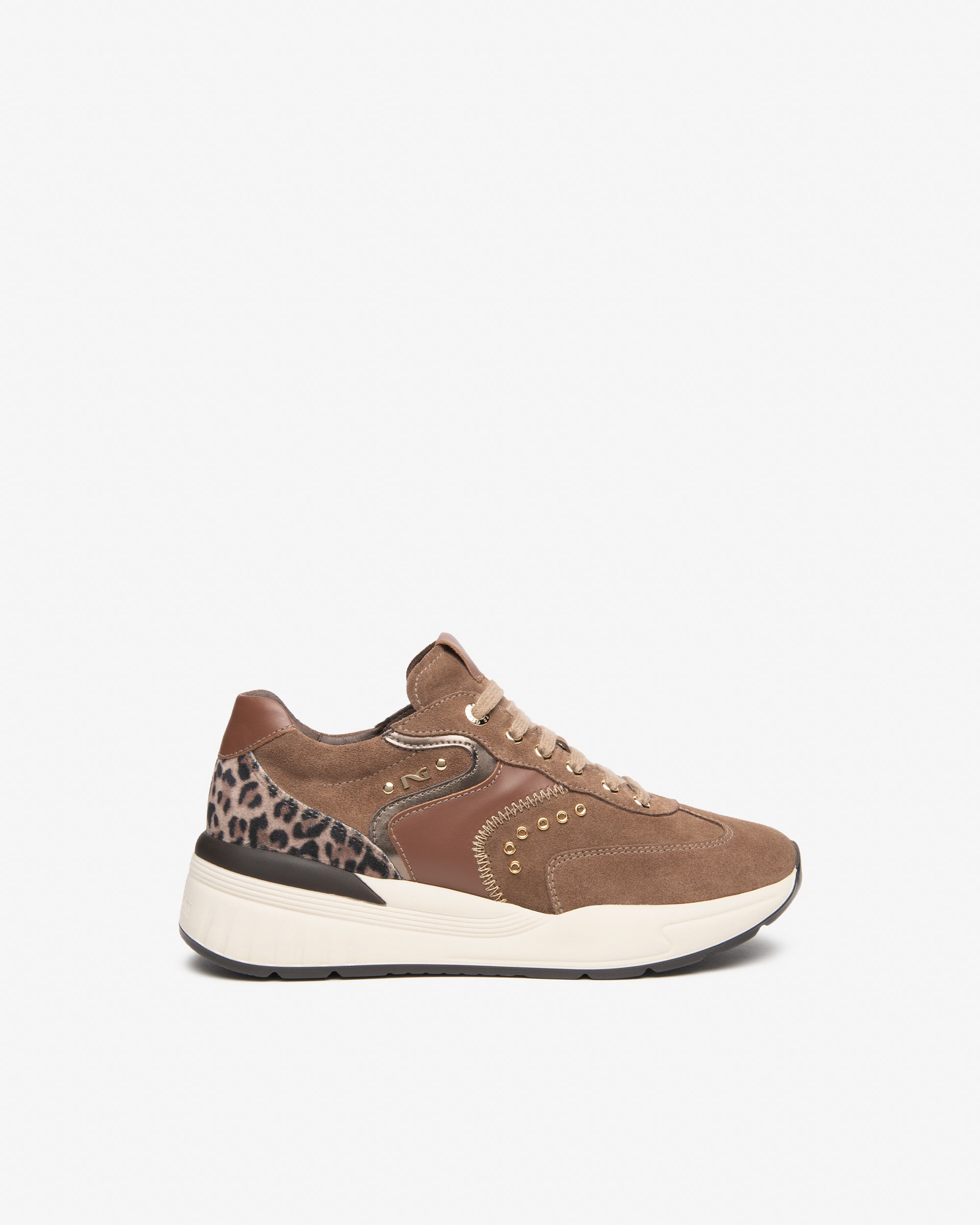 NeroGiardini Sneakers Cuir Daim Femme Semelle 60 mm