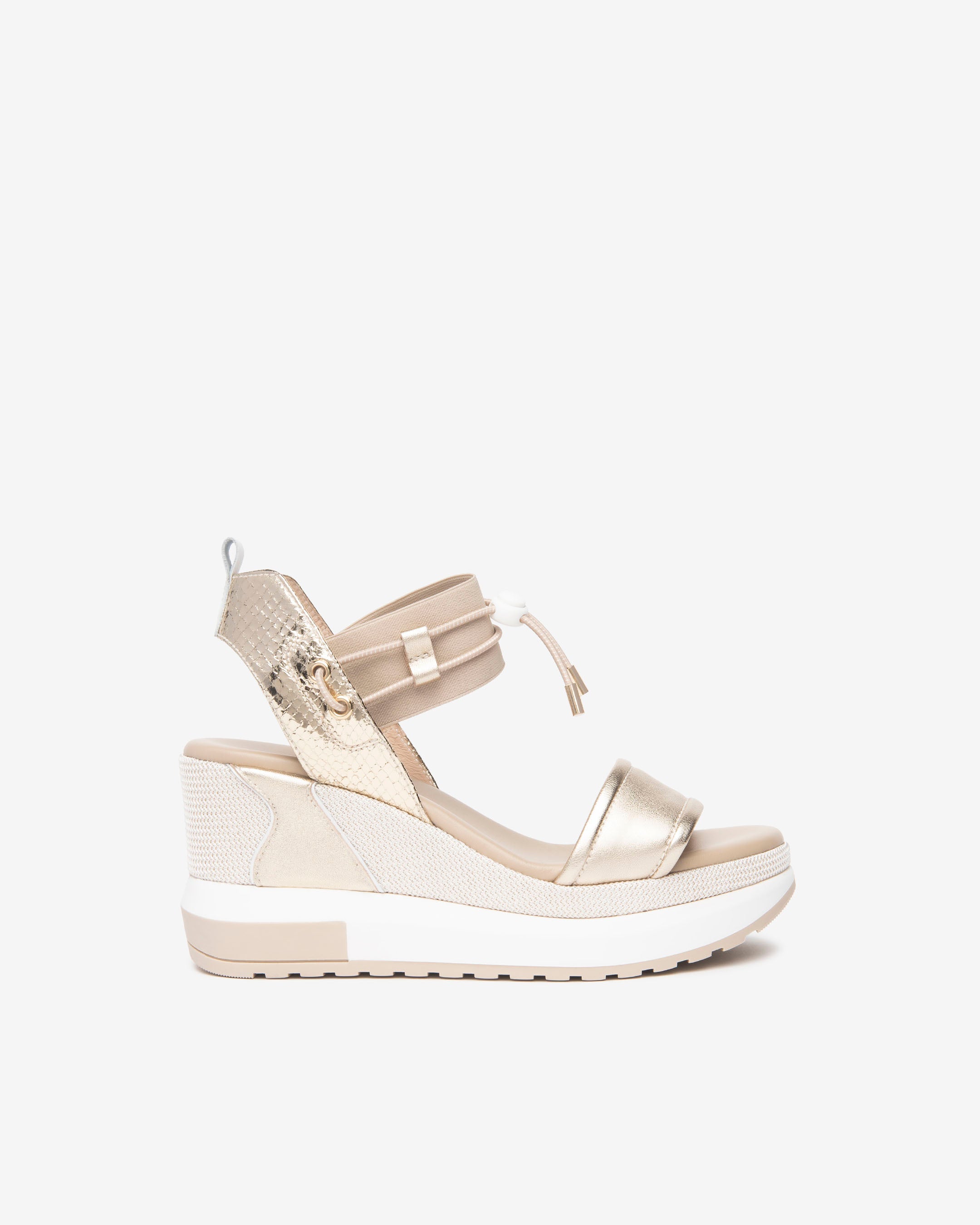 Nerogiardini Sandales Femme Cuir Compensées 80 mm
