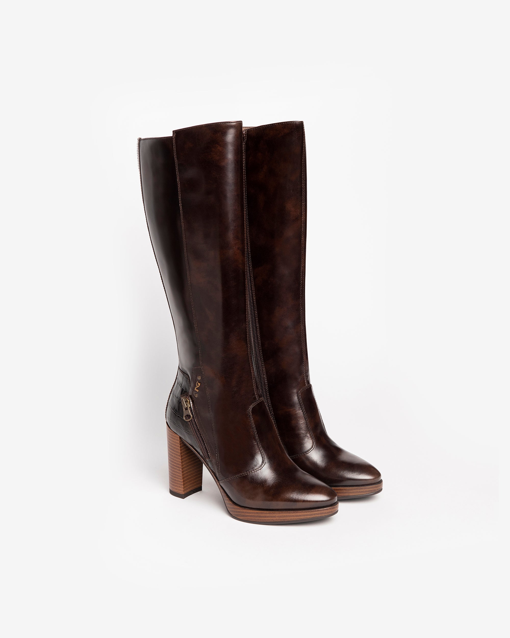 NeroGiardini Bottes Femme en Cuir bottes glamour hiver