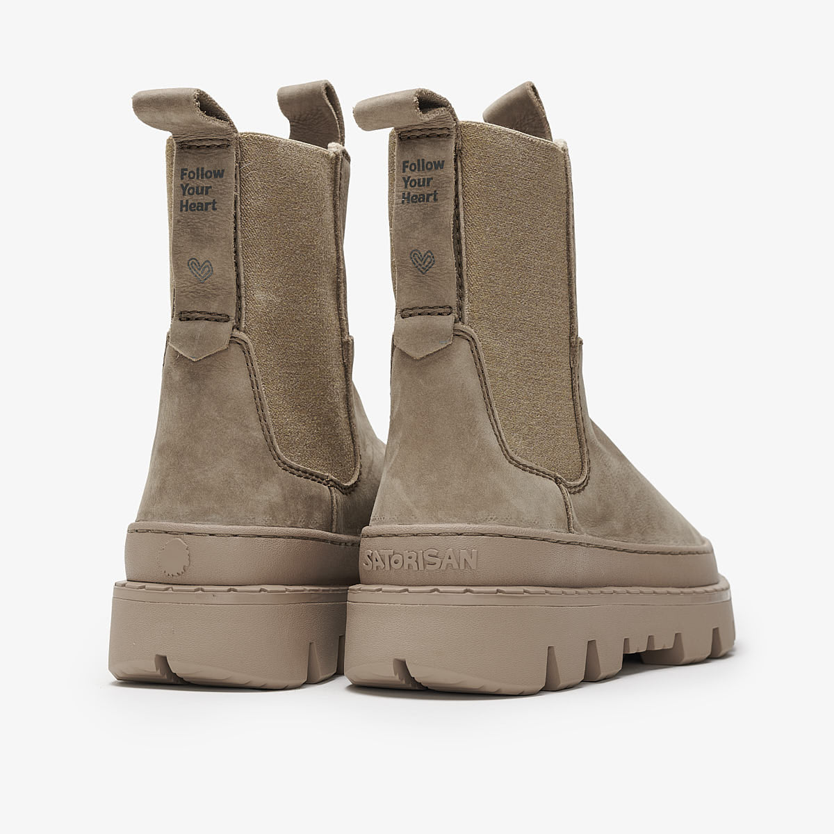Satorisan Unalome Elastics Premium bottines cuir Loden