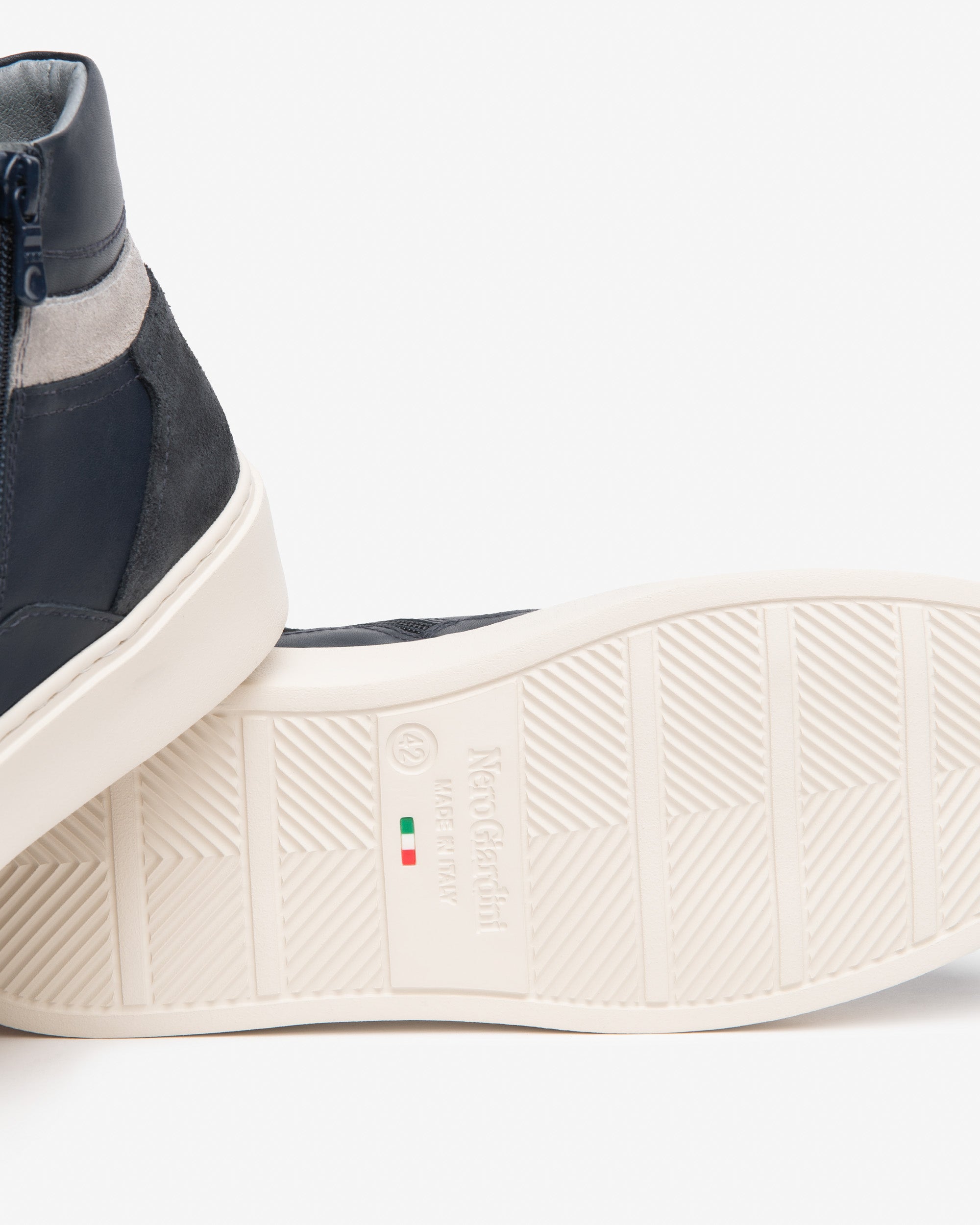 NeroGiardini Sneakers Montantes Homme Cuir Daim 43