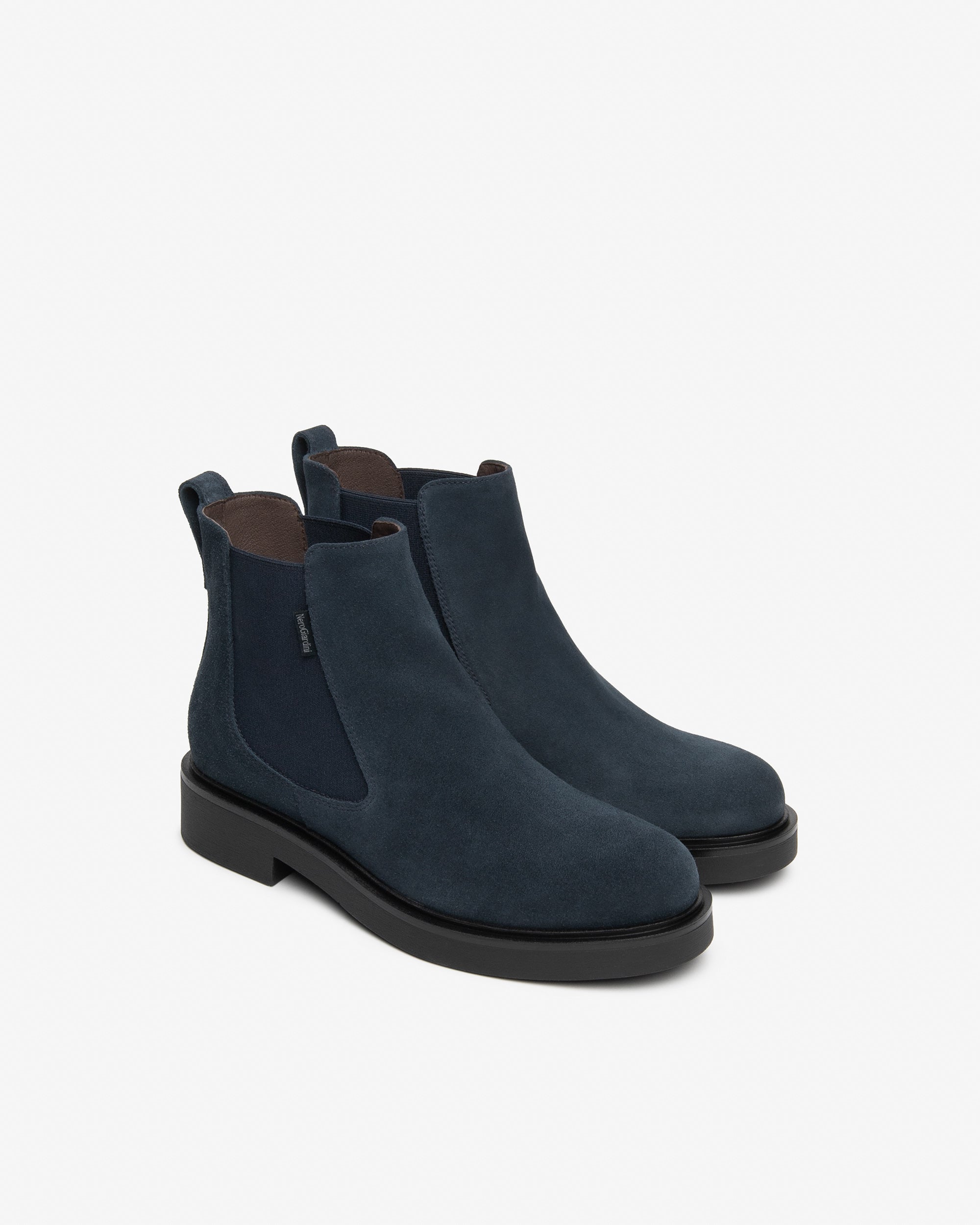 NeroGiardini Bottines Chelsea Femme Daim Talon 35mm