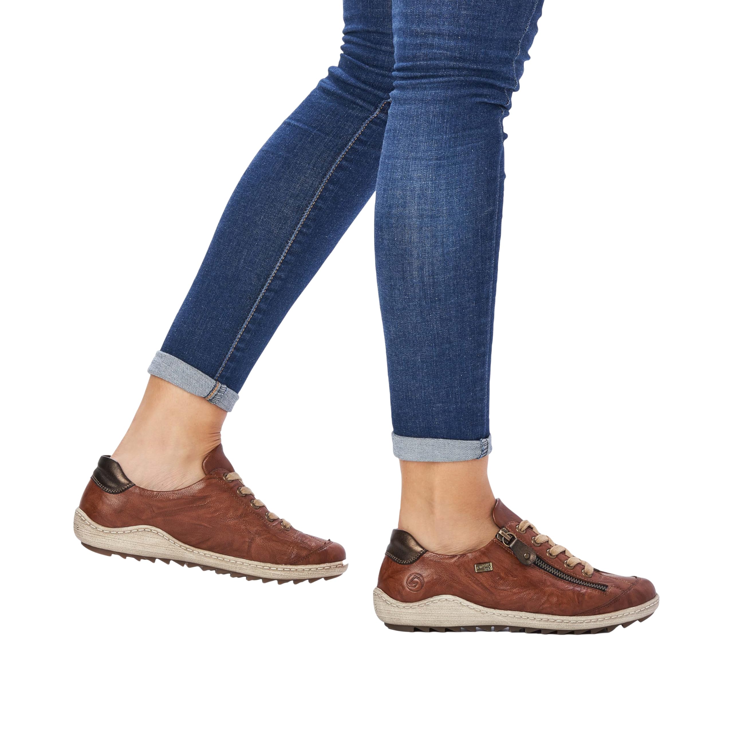 Remonte Bronte Basket Femme Marron Daim Confort