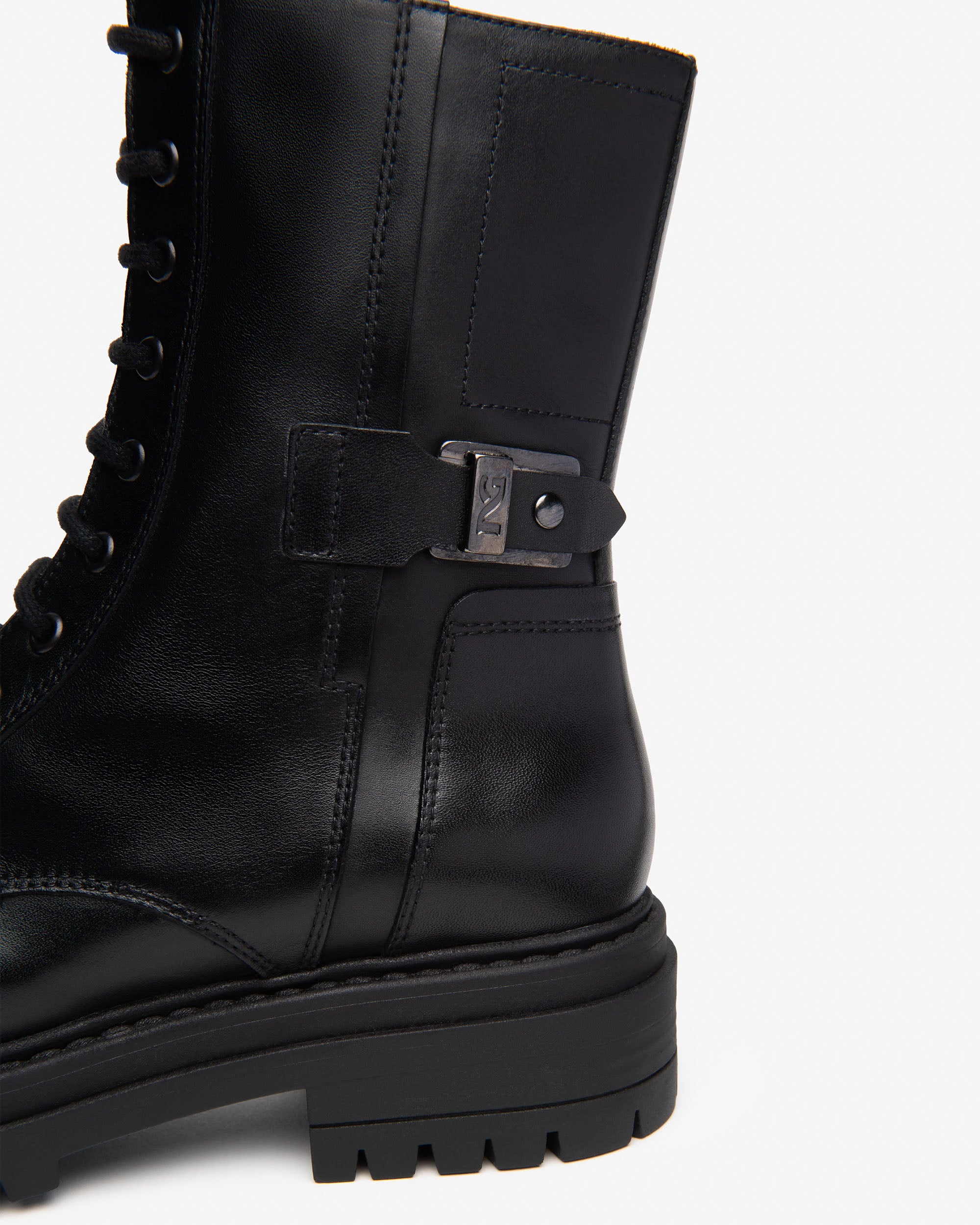 Nerogiardini Bottines Motardes Femme Cuir Talon 40 mm