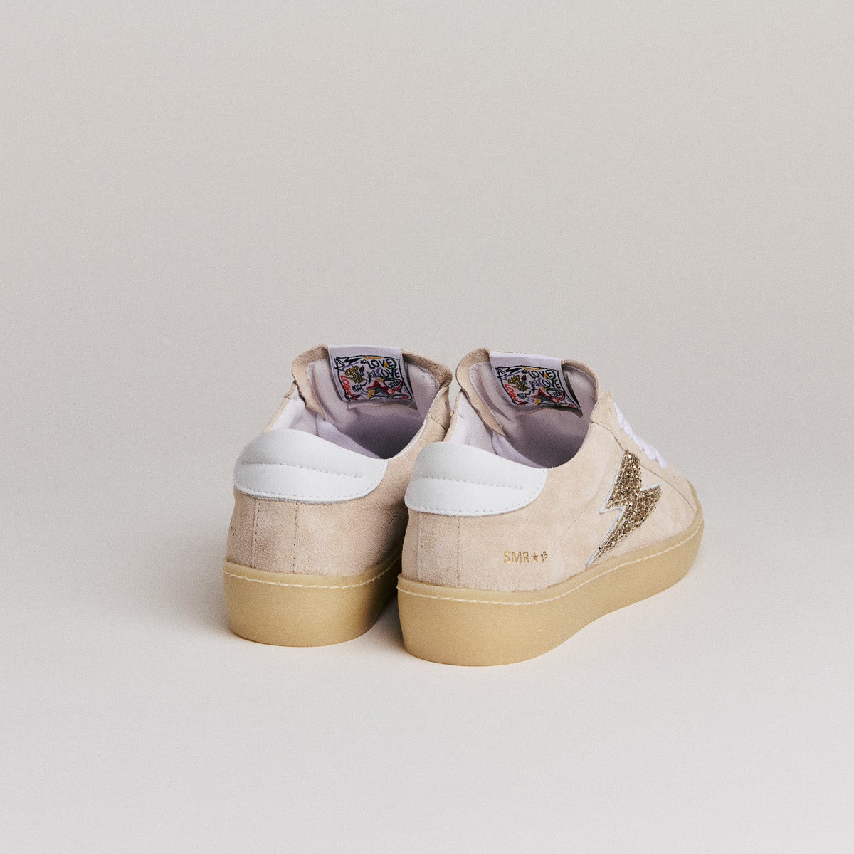 SMR Maya D602 baskets beige or daim glitter