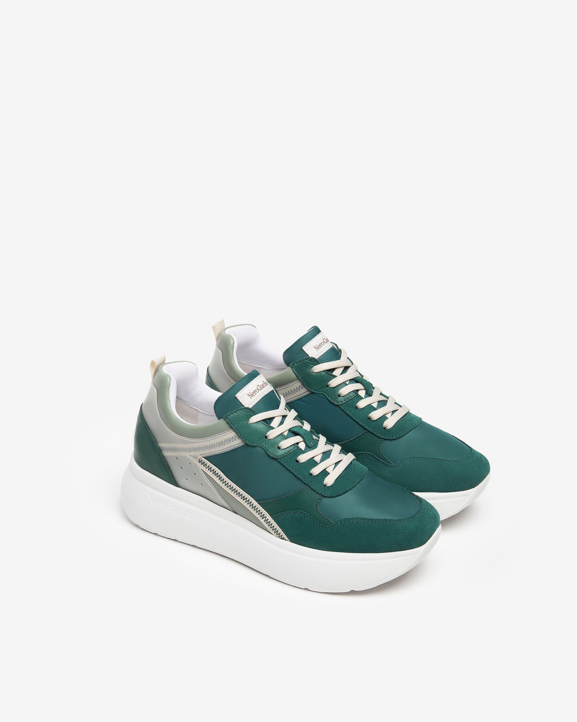 NeroGiardini Sneakers Femme Daim Cuir Toile Confort