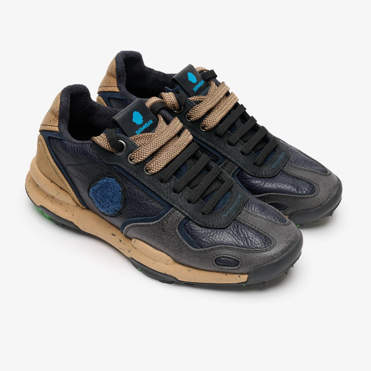 Satorisan Chacrona Premium EVO baskets bleu cuir homme