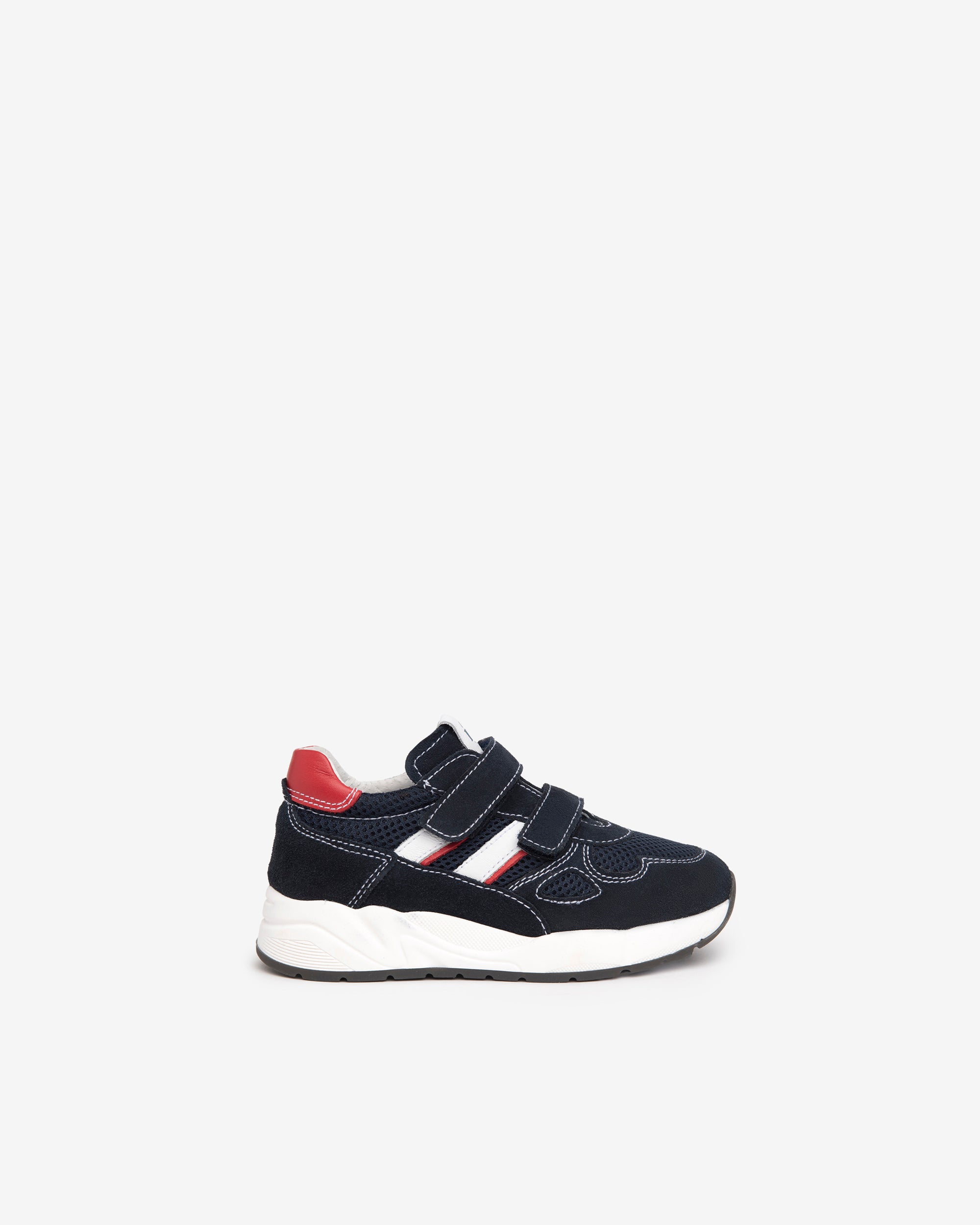 NeroGiardini Sneakers Garçon Velcro Toile Cuir Velours