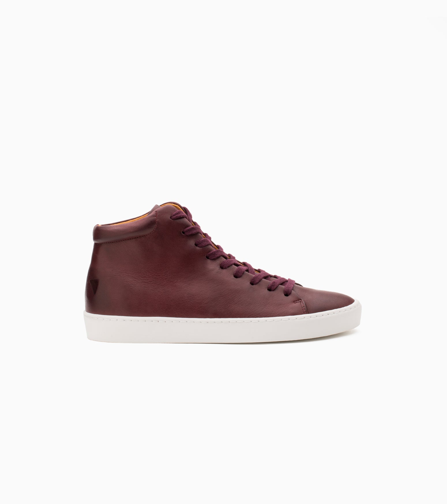 JAK Royal Hi sneakers cuir bordeaux semelle gomme