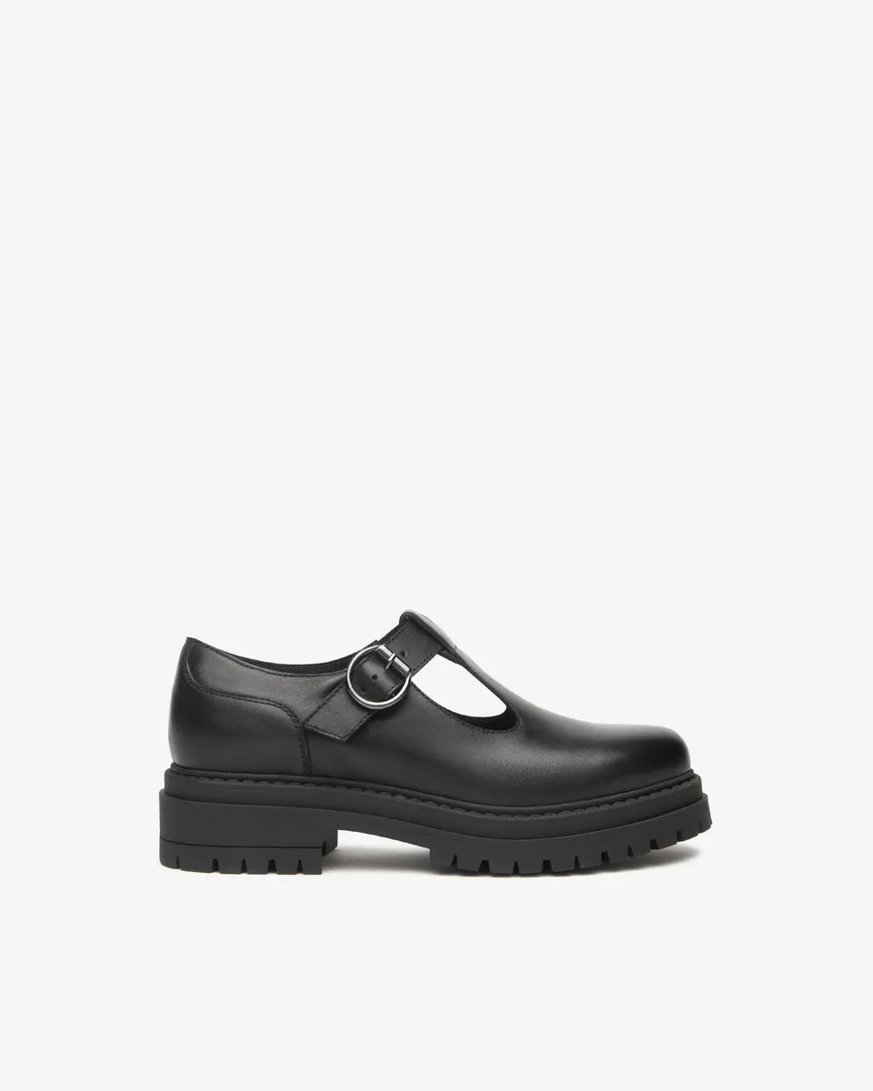 Nerogiardini Ballerines Babies Cuir Bordeaux Talon Bloc