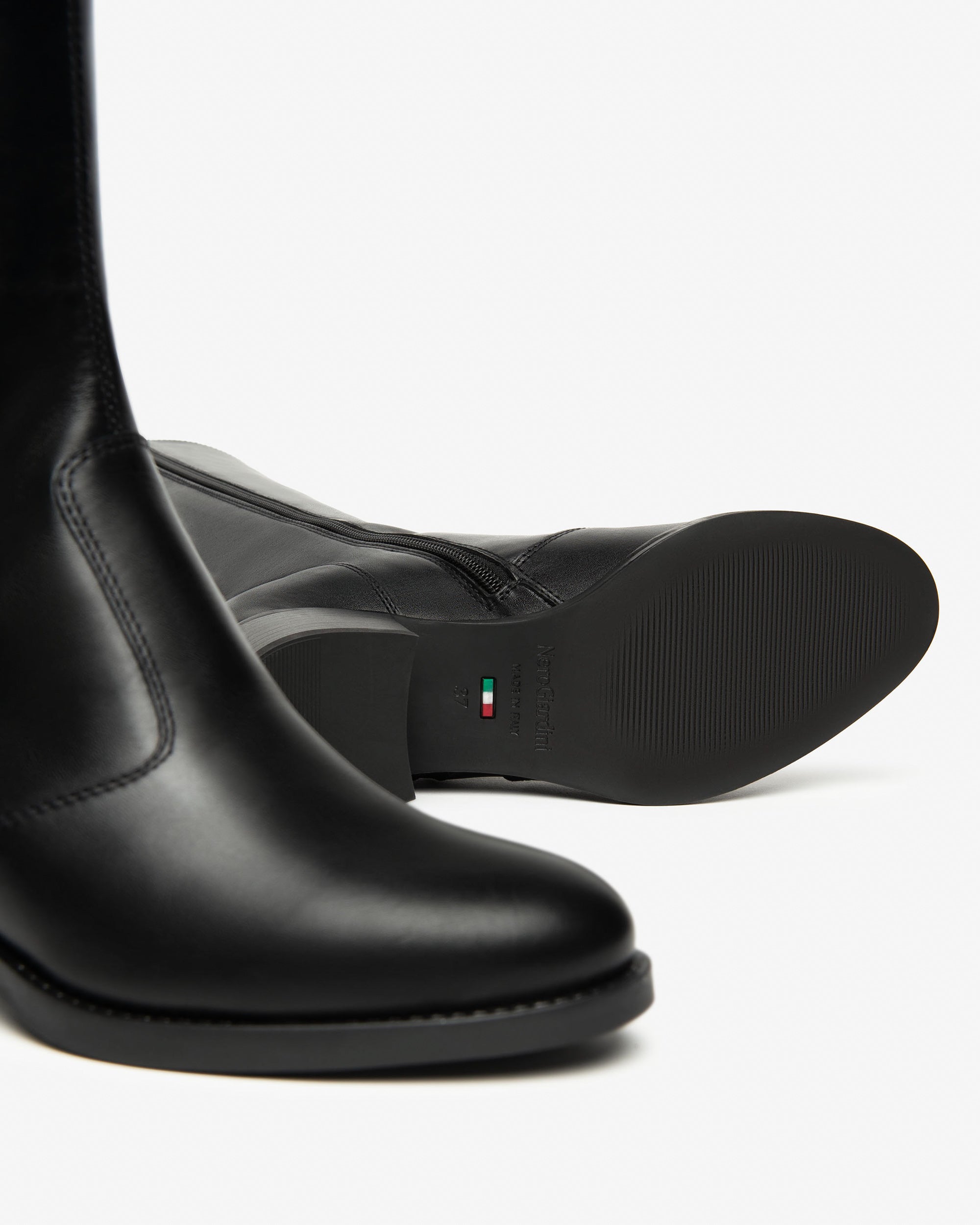 NeroGiardini Bottes Femme Cuir Talon 40 mm Pointure 38