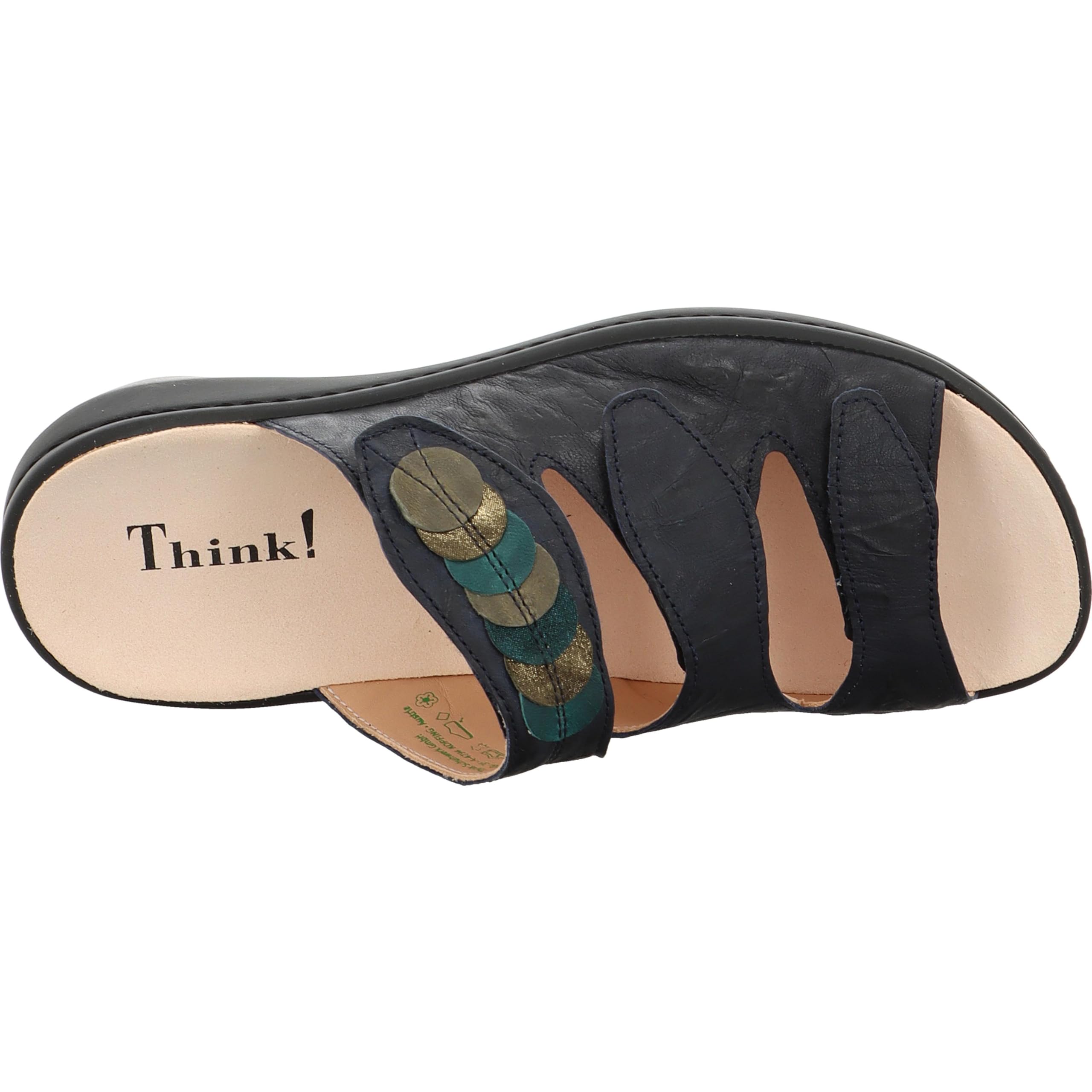 Think Camilla mules femme Bleu Marine 36 EU Étroit