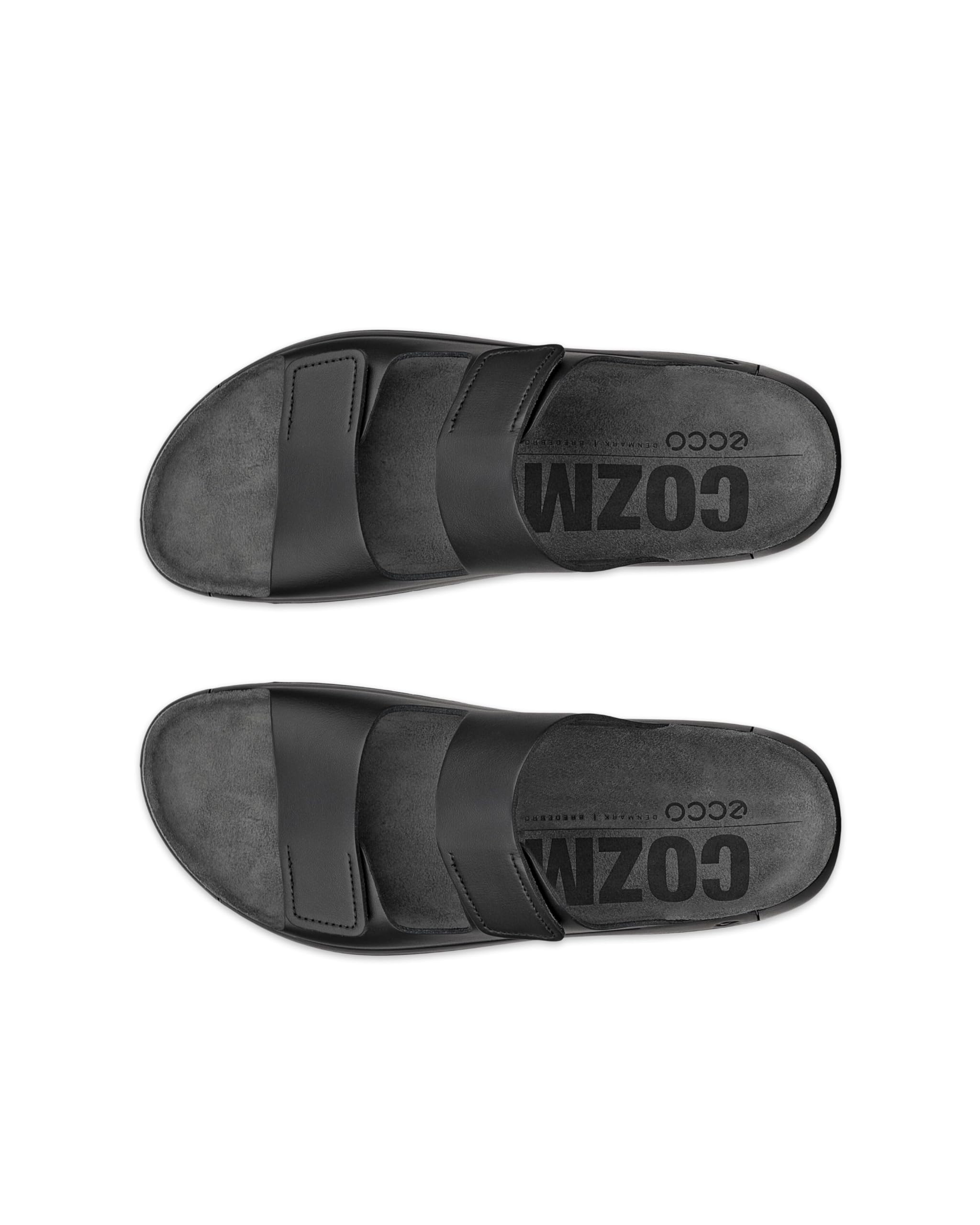 ECCO Cozmo Sandale Homme 45 EU Noir Cuir Été