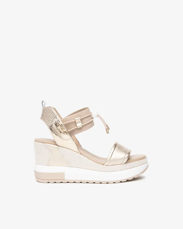 Nerogiardini Sandales Femme Cuir Compensées 80 mm