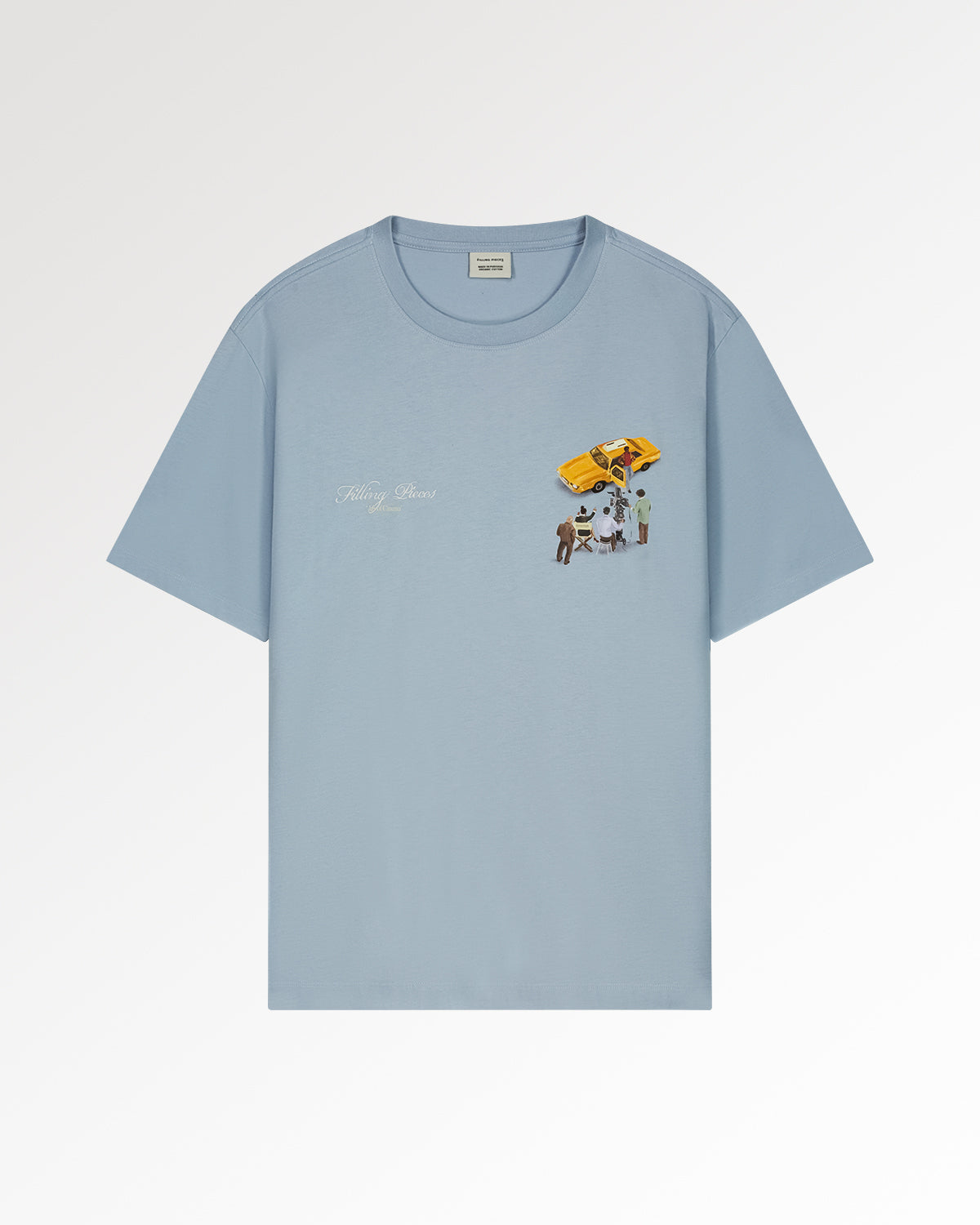 Filling Pieces Film Set t-shirt bleu ciel coton bio