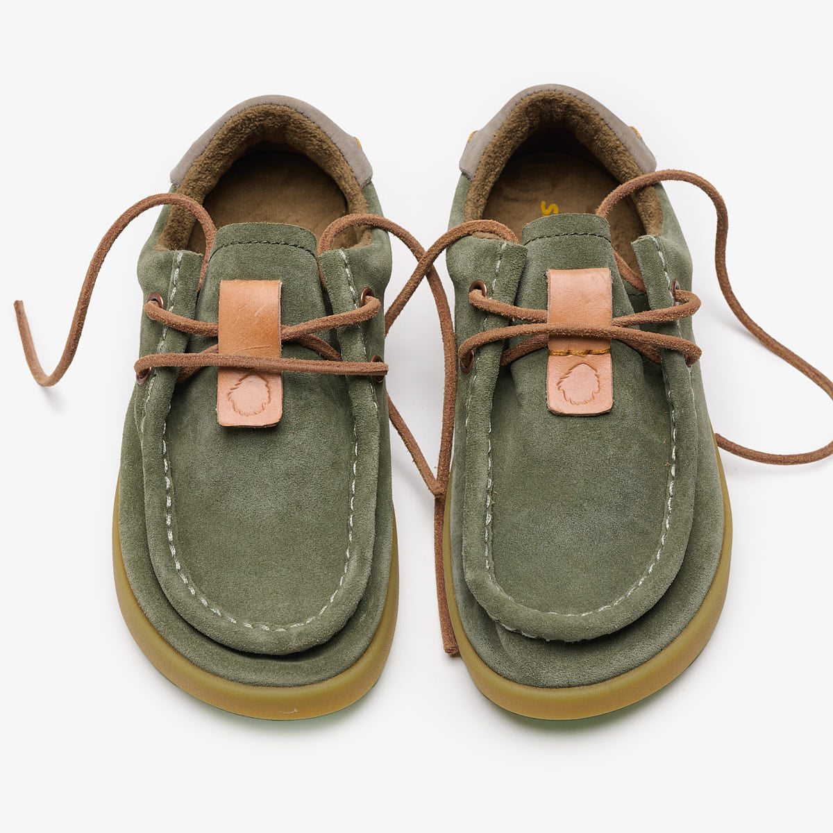Satorisan Kwahu Winter Suede mocassins Rush Green chaud