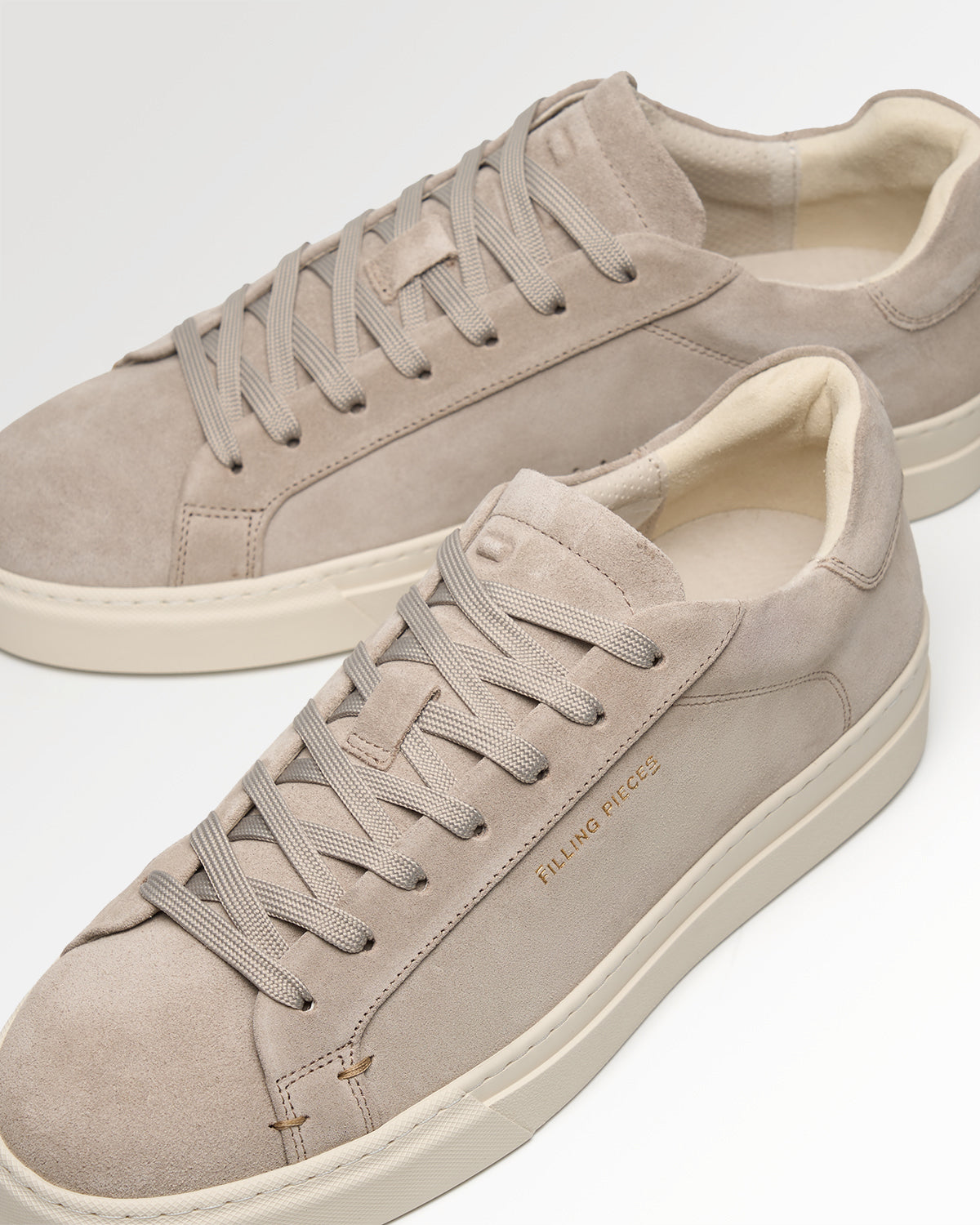 Filling Pieces Tiebreak Suede Pure baskets blanche suède