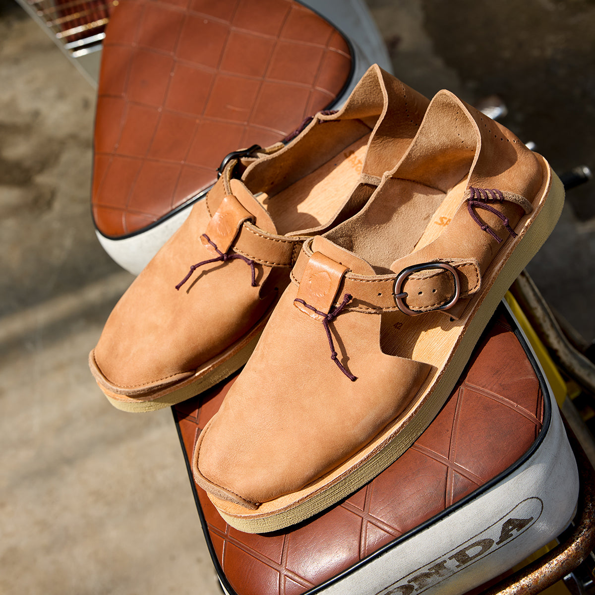 Satorisan Benirras Premium sandale cuir Cognac