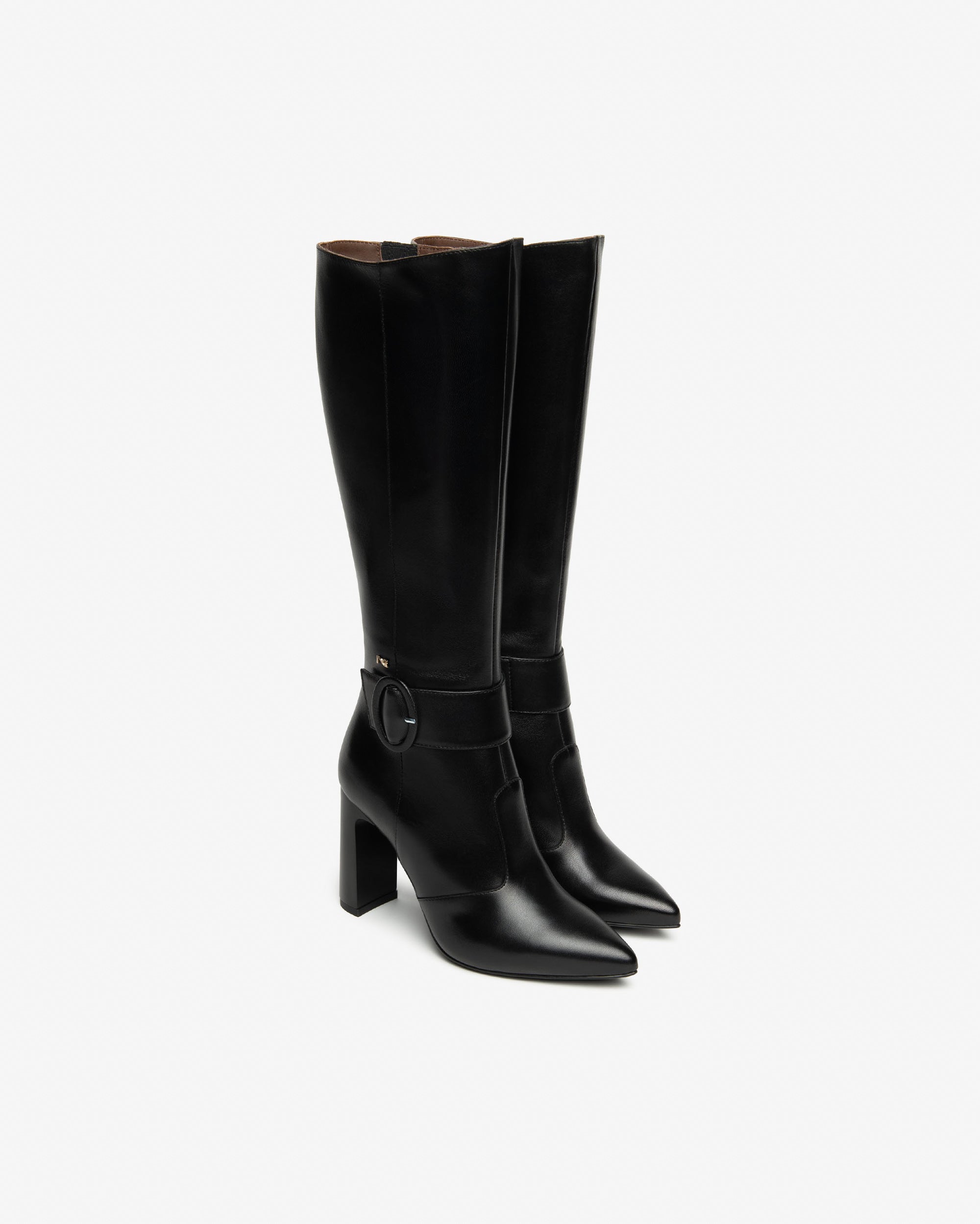 NeroGiardini Bottes Femme Cuir 38 Talon 95 mm Zip