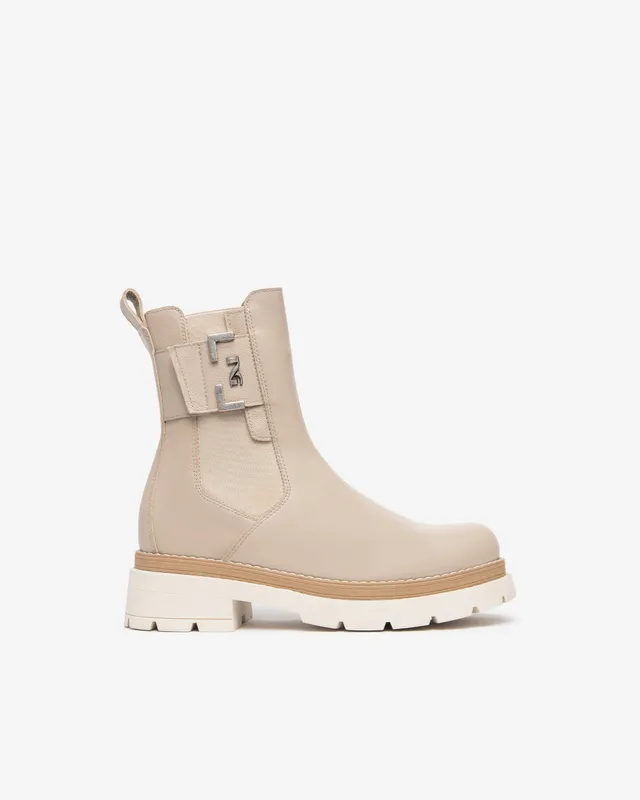 Nerogiardini Bottines Chelsea Femme Cuir Hiver Confort