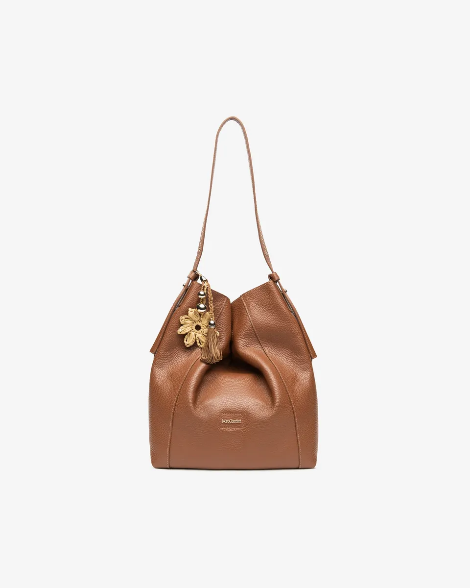 NeroGiardini Sacs sac seau femme cuir porté épaule PZ