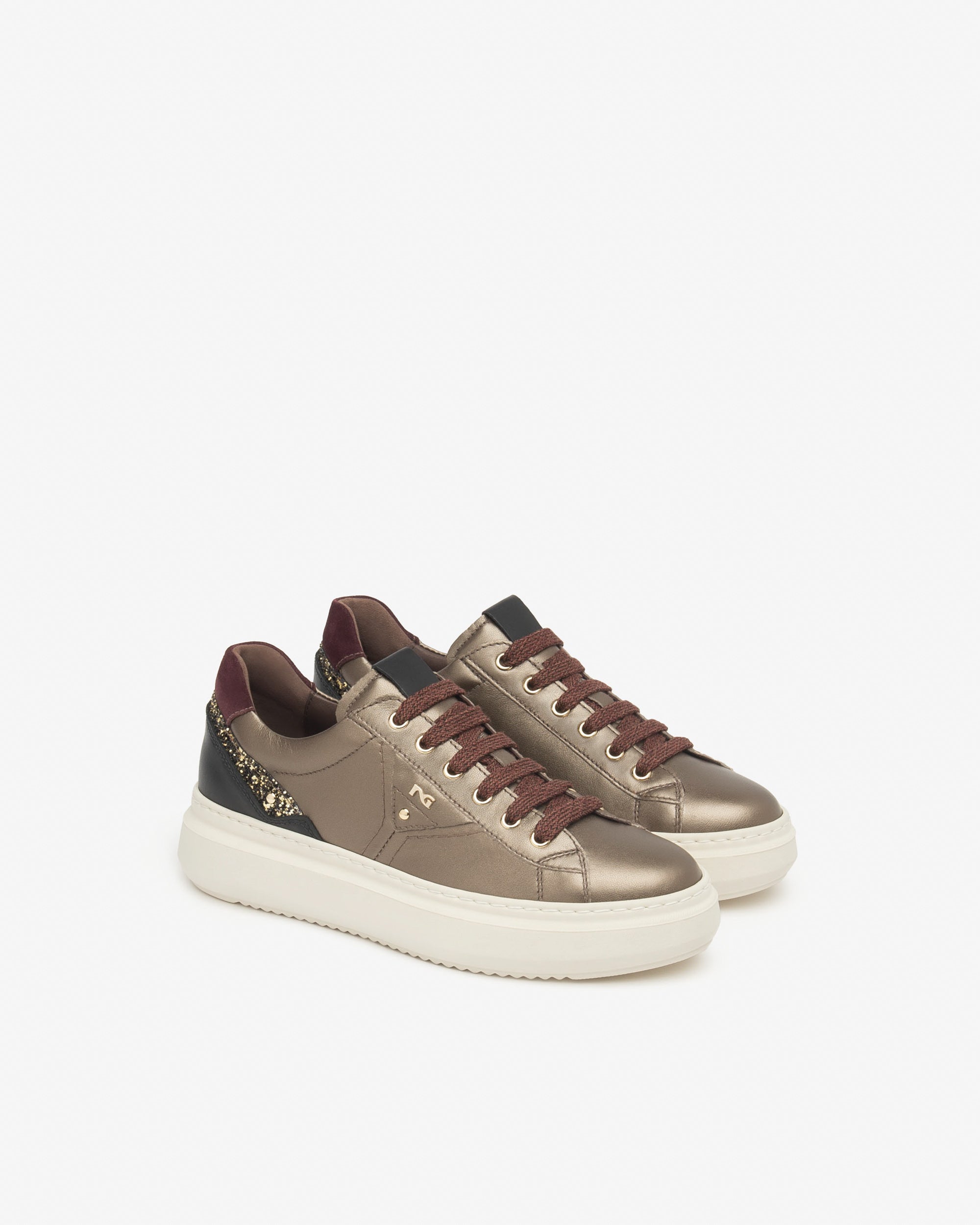 NeroGiardini Sneakers Femme Cuir Velours Memory Hiver
