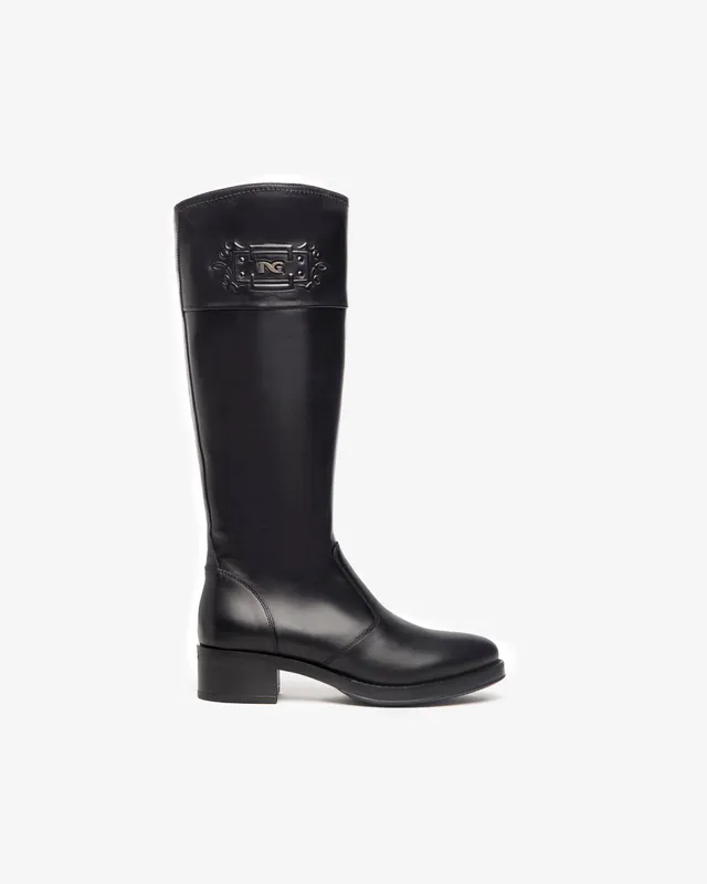 NeroGiardini Bottes femme cuir tendance hiver