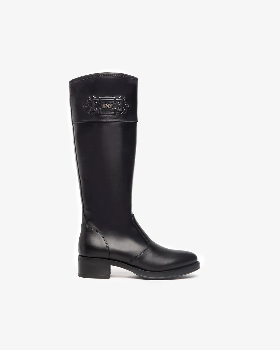 NeroGiardini Bottes femme cuir tendance hiver
