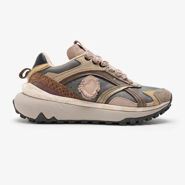 Satorisan Chacrona Metta EVO baskets gris cuir femme