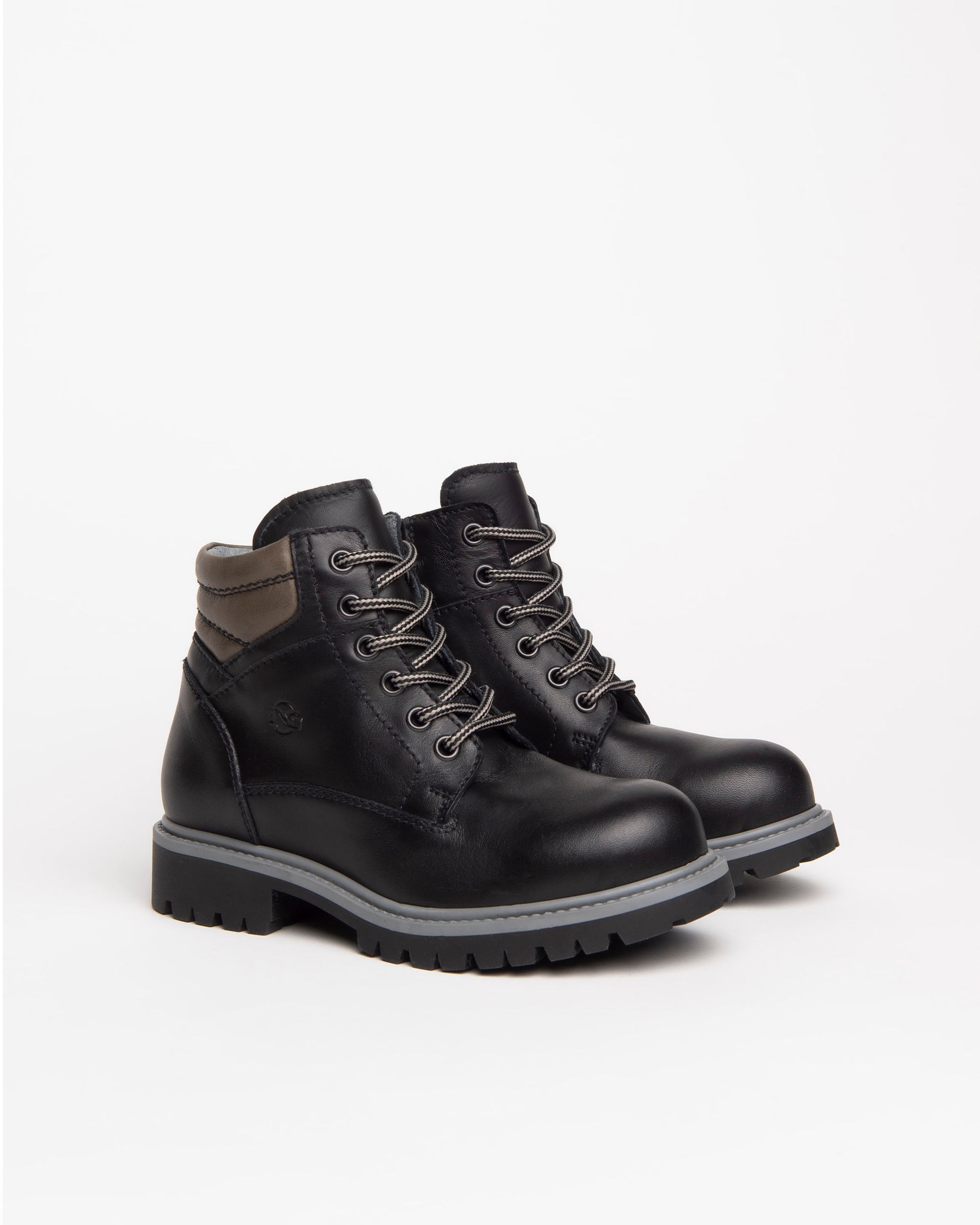 NeroGiardini Bottines Teens Garçon Cuir Lacets Zip