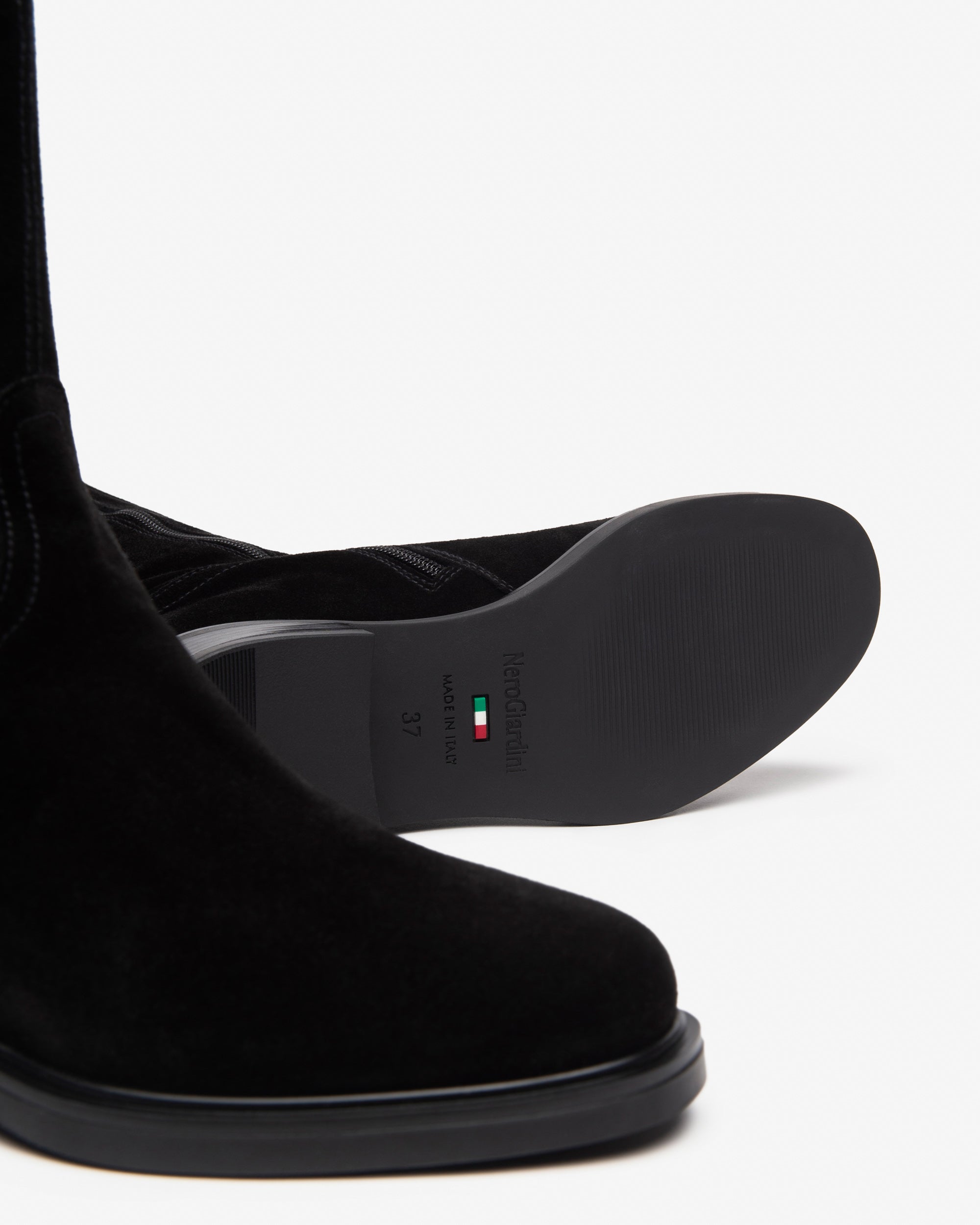 NeroGiardini Bottes Femme Daim Talon 30 mm 35-41
