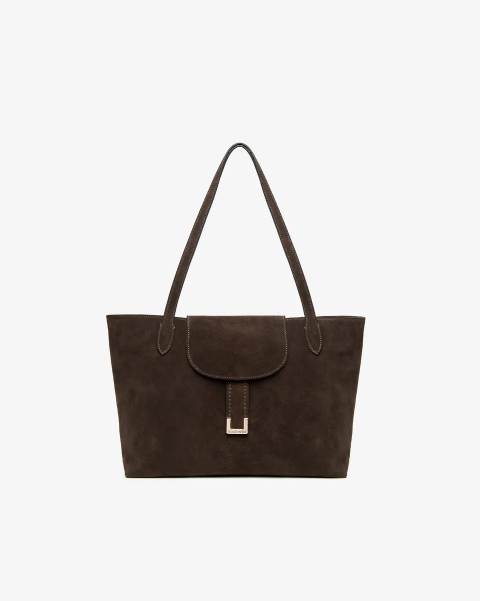 NeroGiardini Tote Bag Femme en Cuir daim zippé