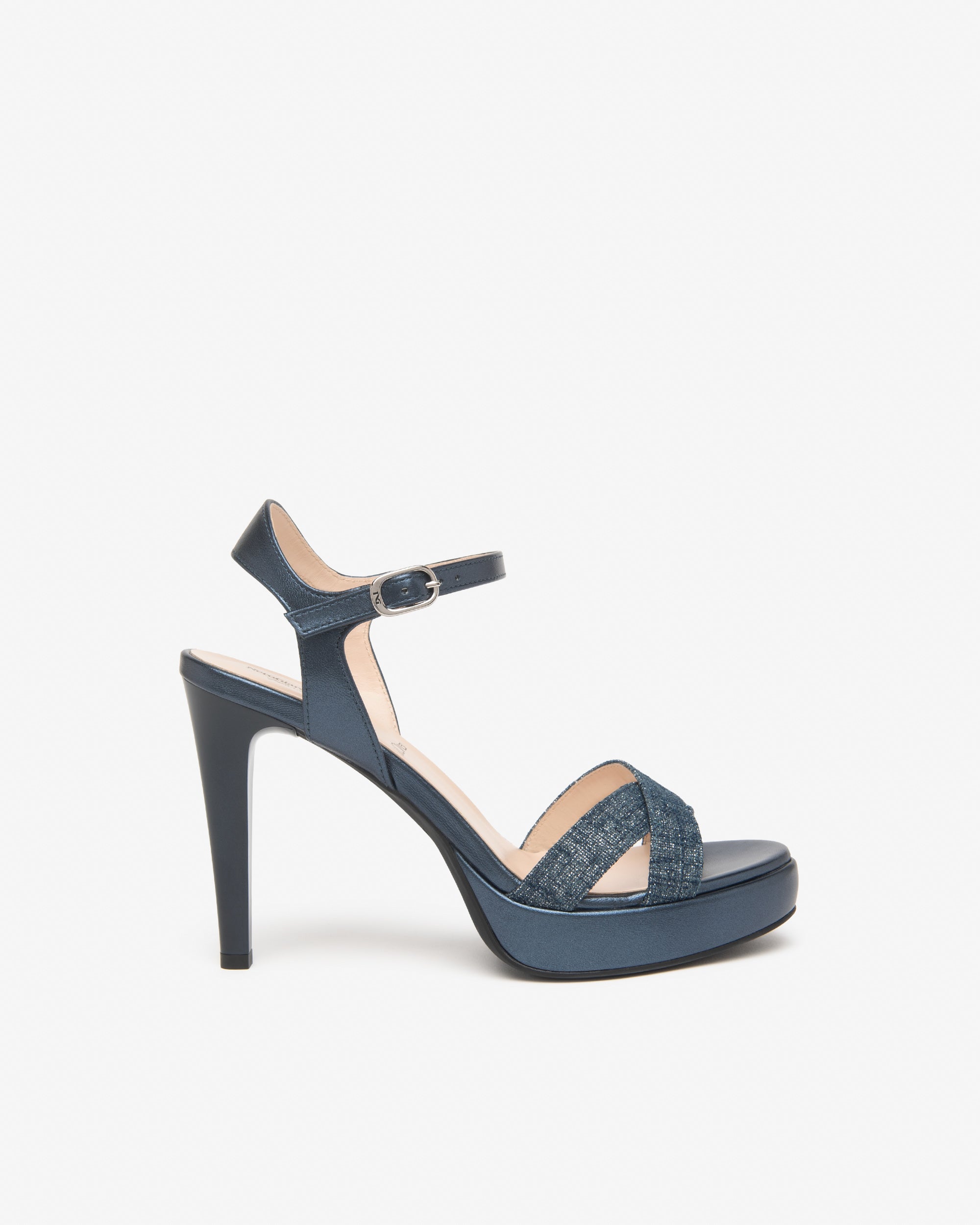 NeroGiardini Sandales Femme Cuir Tissu Premium 38