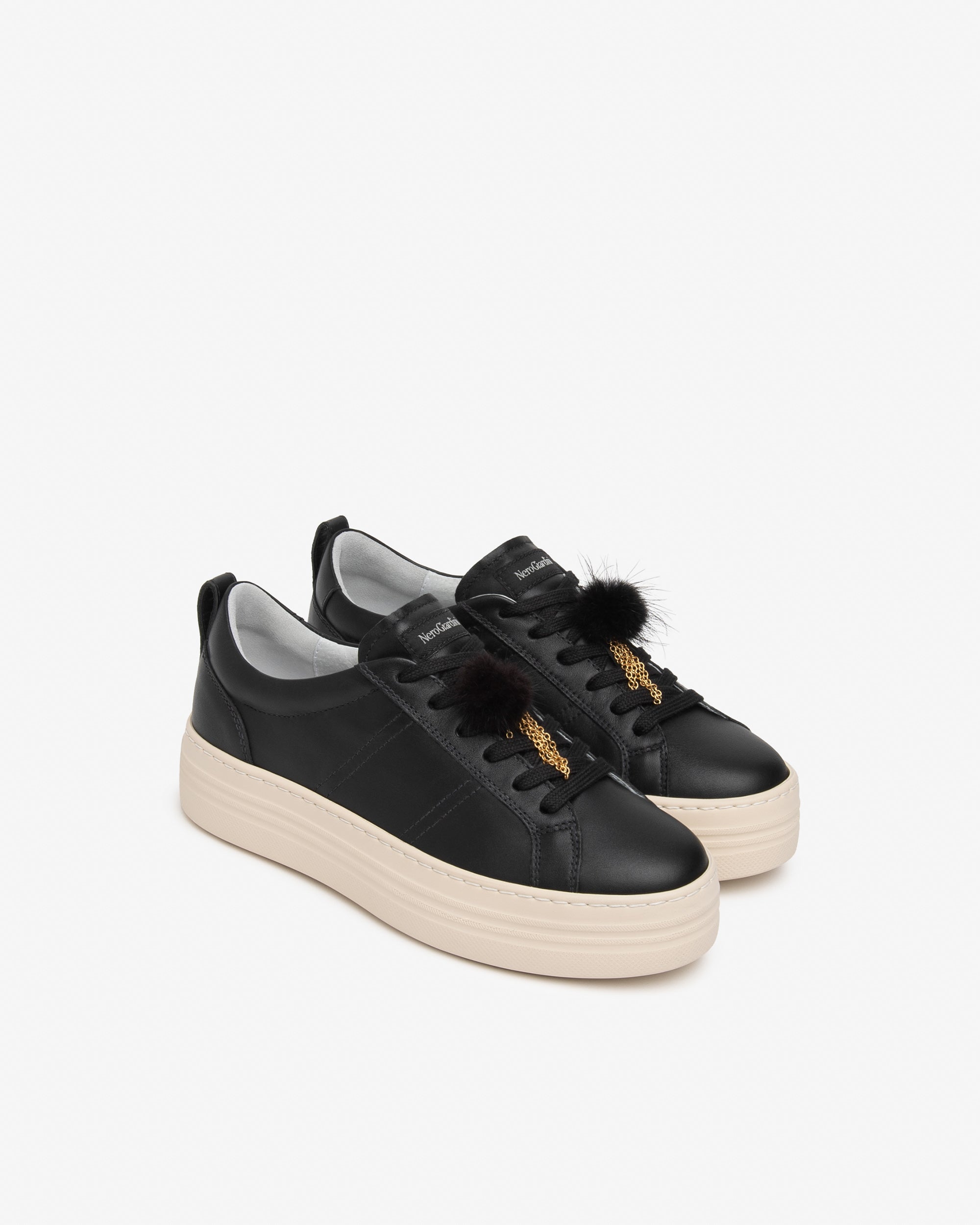 NeroGiardini Sneakers sneaker plateforme cuir 40 mm